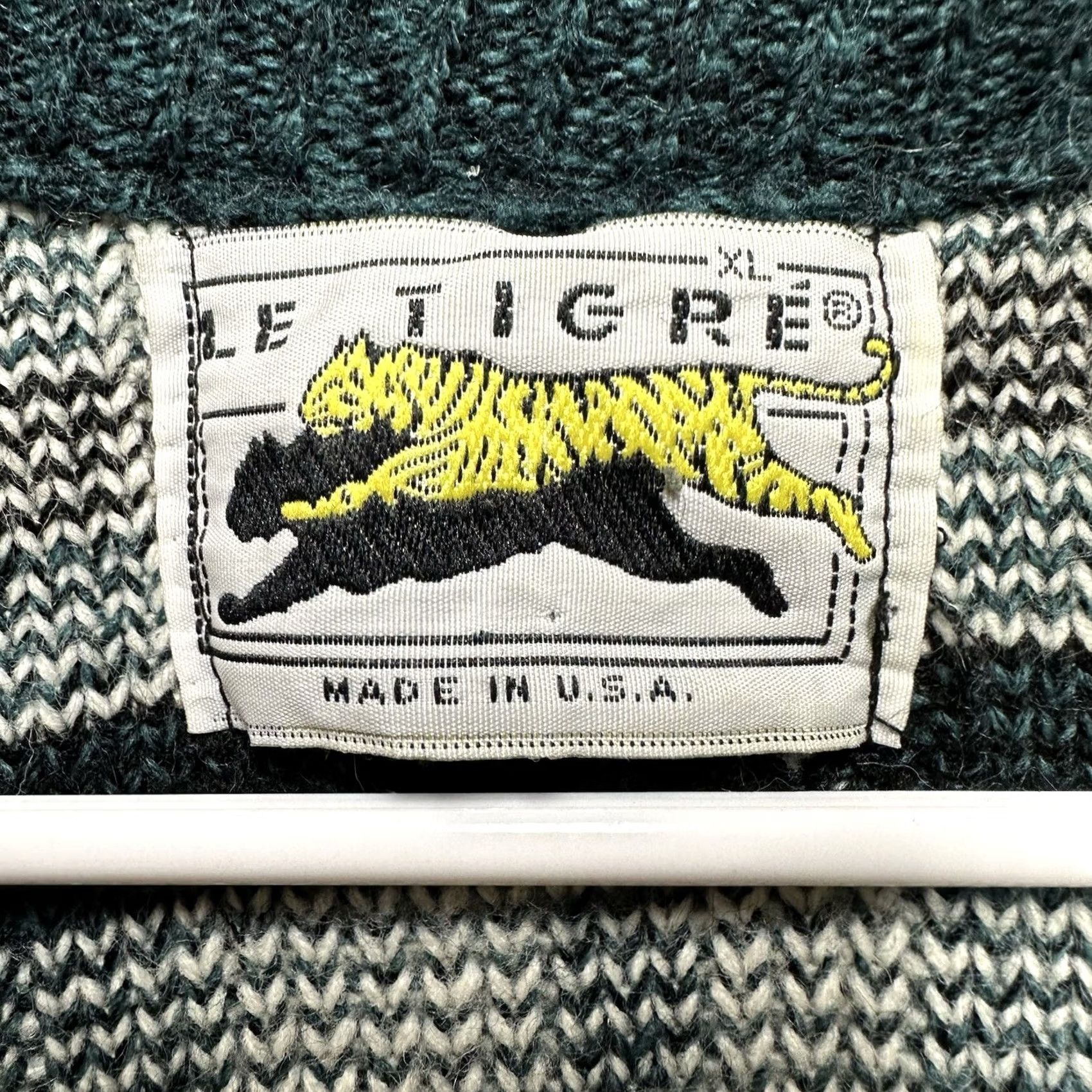 Etro Vintage Le Tigre Sweater Mens XL Green Striped Cardigan V-Neck Retro Grandpa EUC Size US XL / EU 56 / 4 - 4 Thumbnail