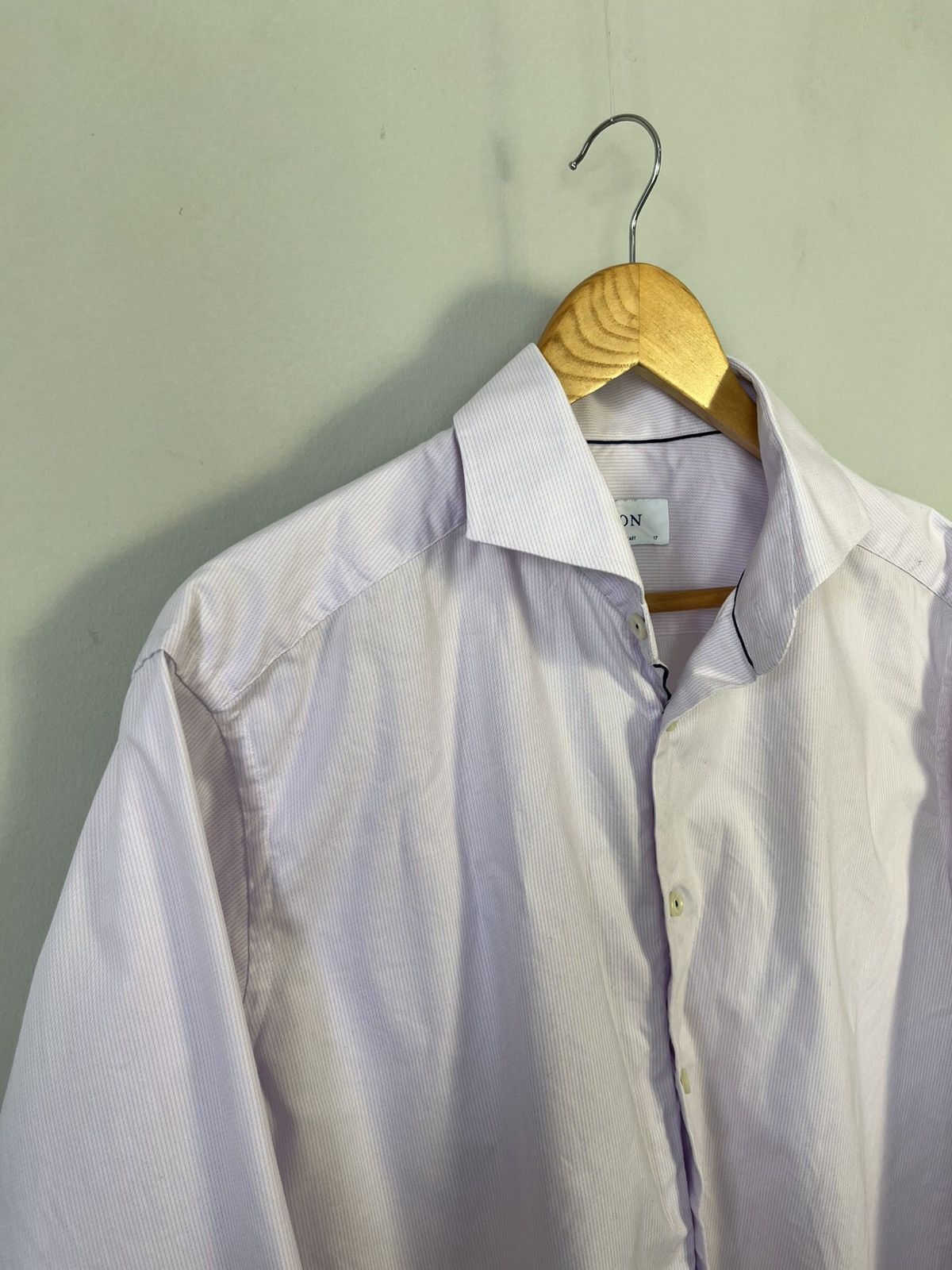 Eton Eton Luxury Classic Basic Cotton Long Sleeve Shirt Size US XL / EU 56 / 4 - 2 Thumbnail
