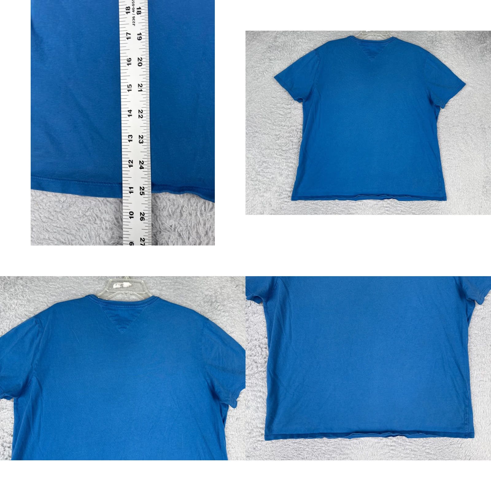 Tommy Hilfiger Tommy Hilfiger Shirt Adult Large Blue Crew Neck Short Sleeve 100% Cotton READ Size US L / EU 52-54 / 3 - 9 Thumbnail
