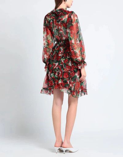 Dolce & Gabbana o1y0825 Crewneck Mini Dress in Multicolor Size XS / US 0-2 / IT 36-38 - 5 Thumbnail