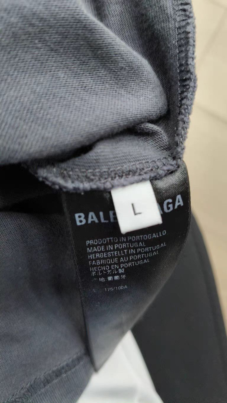 Balenciaga Balenciaga Black Cola Embroidered Short Sleeve T-shirt K2 Size US L / EU 52-54 / 3 - 4 Thumbnail