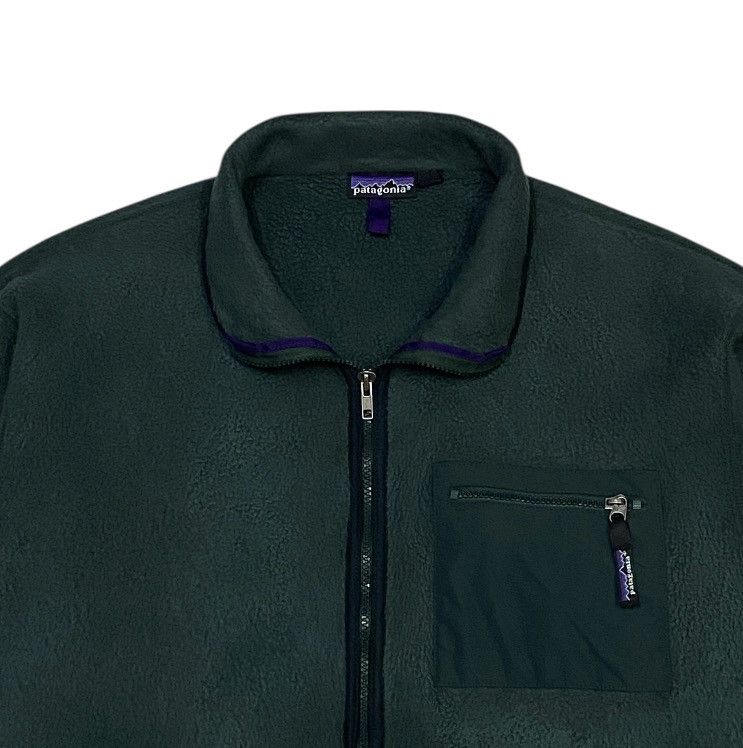Patagonia Vintage 90s Patagonia Green Full Zip Synchilla Fleece Jacket Size US XL / EU 56 / 4 - 3 Thumbnail