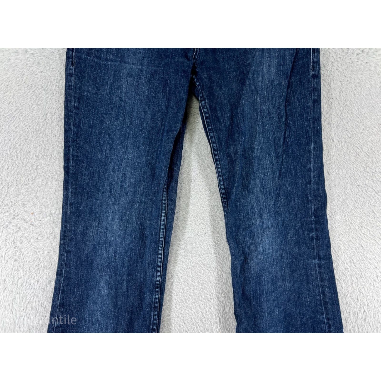 Vintage Tallwater Jeans Womens 8 Blue Denim Pitch Indigo Cotton Blend Flared USA Size 30" / US 8 / IT 44 - 6 Thumbnail
