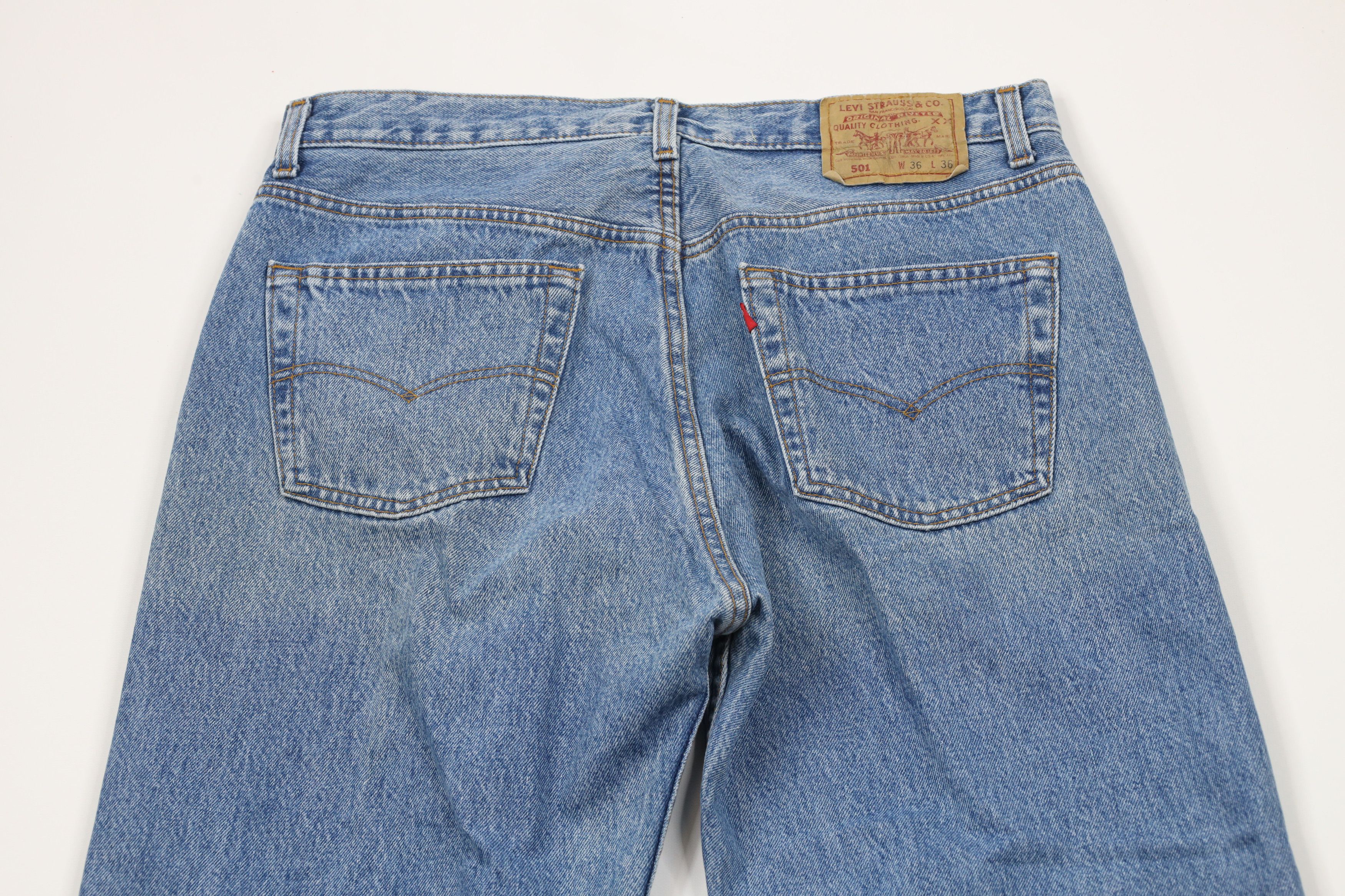 Levi's × Vintage Vintage 80s 90s Levis 501xx Fly Original Fit Jeans USA Size US 33 - 11 Thumbnail