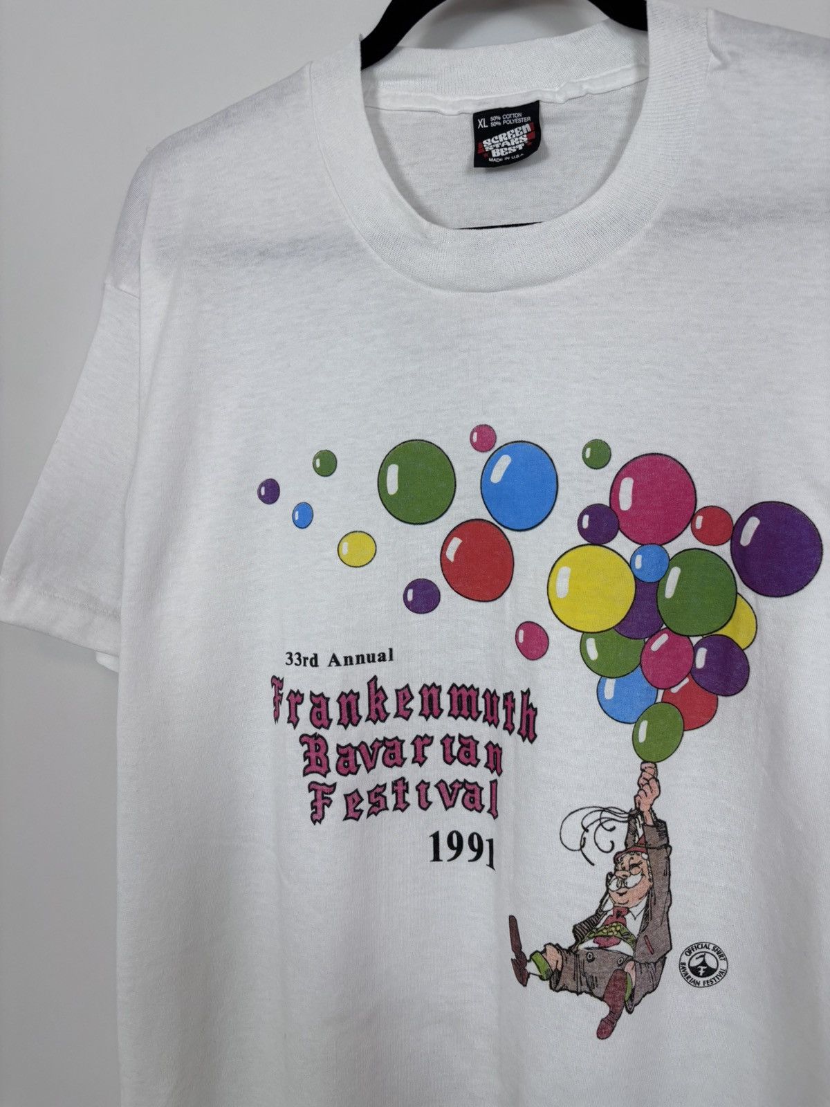 Vintage Vintage 1991 Bavarian Festival Frankenmuth Single Stitch Tee Size US XL / EU 56 / 4 - 3 Thumbnail