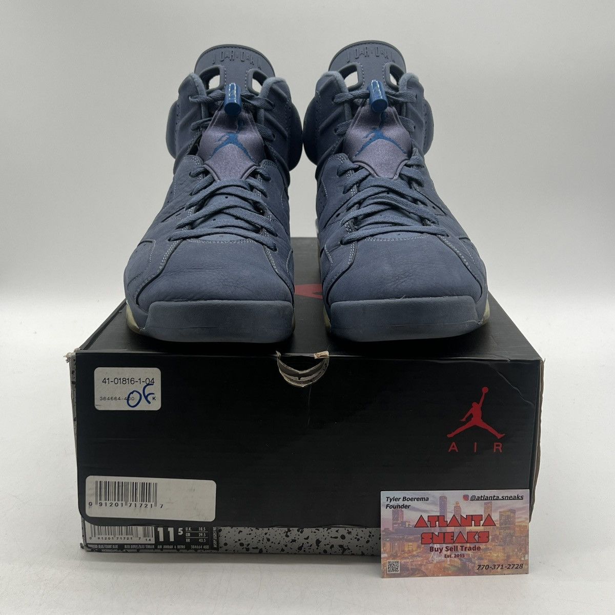 Jordan Brand Air Jordan 6 diffused blue Size US 11.5 / EU 44-45 - 2 Thumbnail