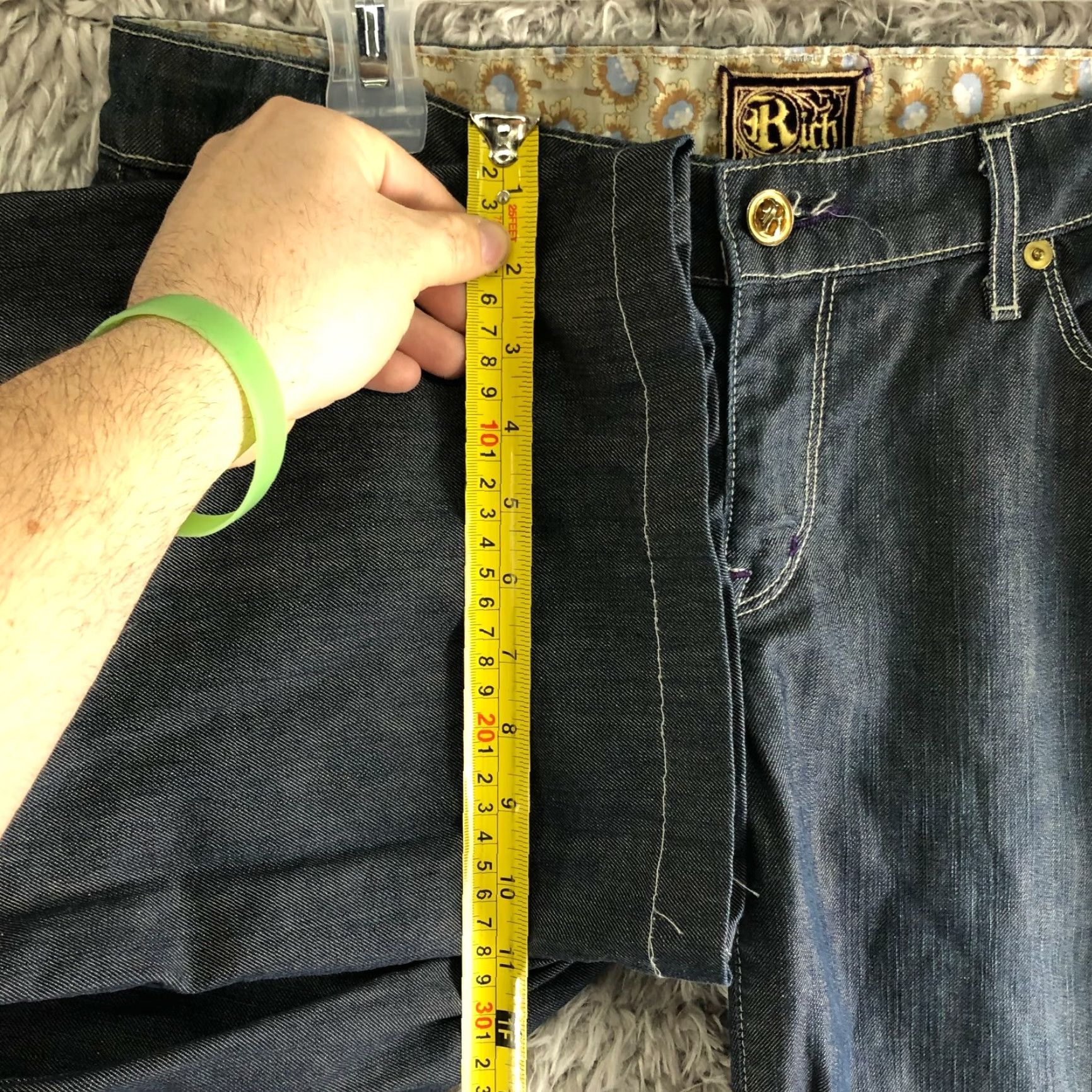 Denime Rich & Skinny Jeans Womens 29 Mid Rise Straight Blue Denim Size 29 Regular Inseam 30 Comfort Size 29" - 4 Thumbnail