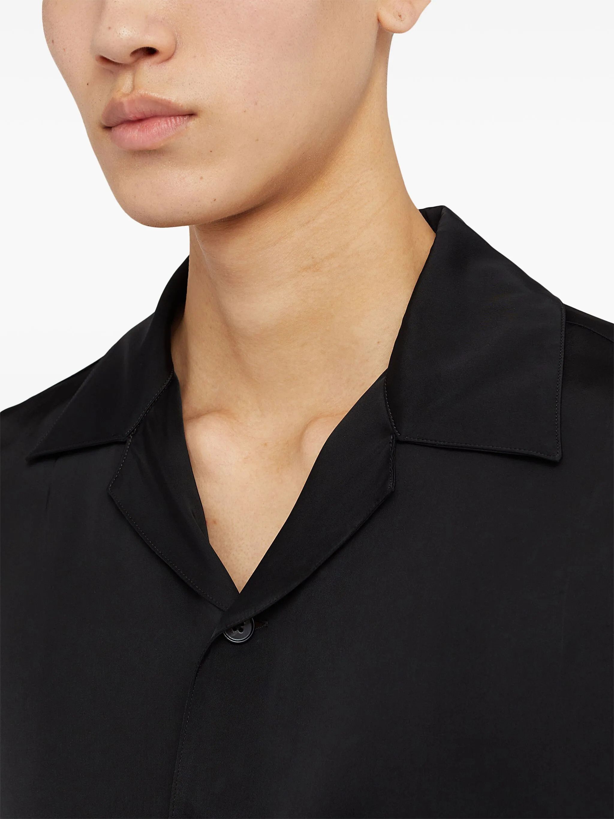 Jil Sander o1w1db11025 Cotton Poplin Shirt in Black Size US M / EU 48-50 / 2 - 4 Thumbnail