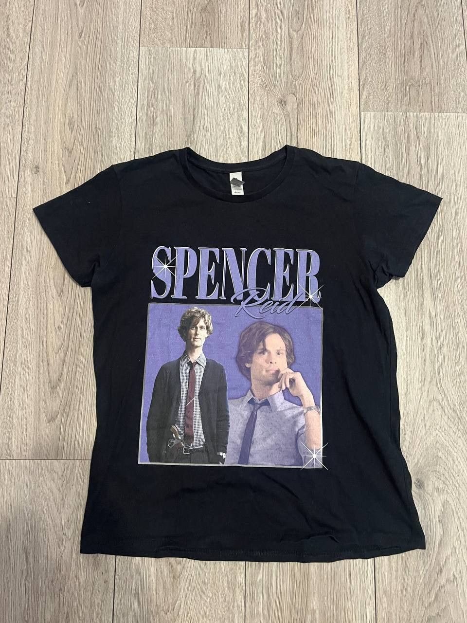 Gildan × Vintage Spencer Reid CBS Criminal Minds T-Shirt Black Size L / US 10 / IT 46 - 1 Thumbnail