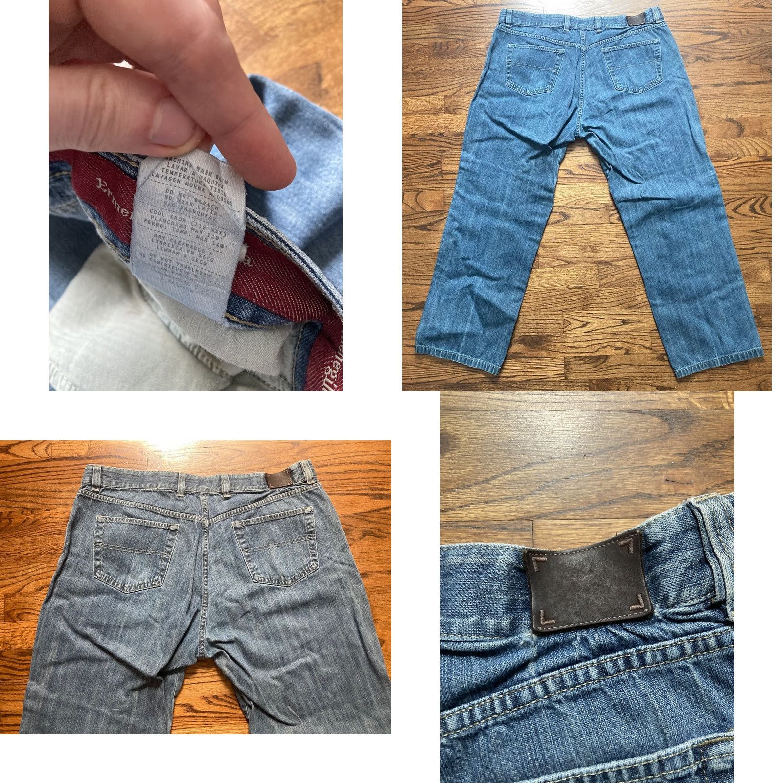 Ermenegildo Zegna VINTAGE Ermenegildo Zegna Jeans Mens 42 Blue Denim Straight Leg Made In Italy Size US 42 / EU 58 - 9 Thumbnail