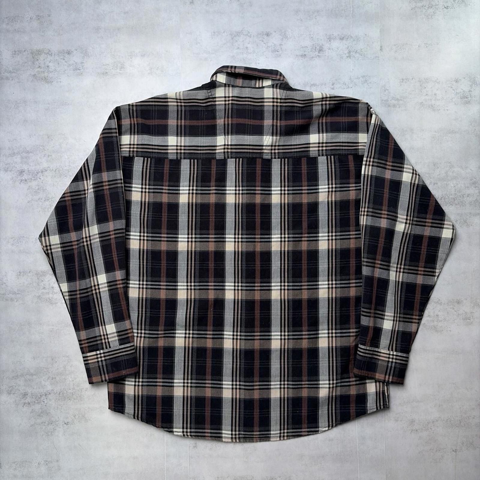 Tommy Hilfiger Vintage 90s Brown Tommy Hilfiger Long Sleeve Button Up Shirt Size US M / EU 48-50 / 2 - 7 Thumbnail