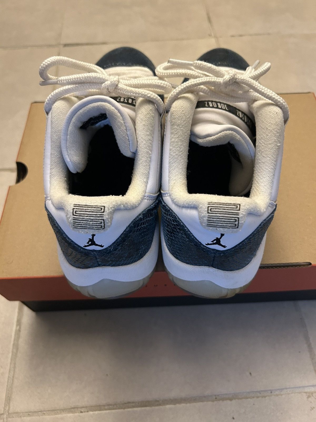 Jordan 11 Low Retro Navy Snakeskin