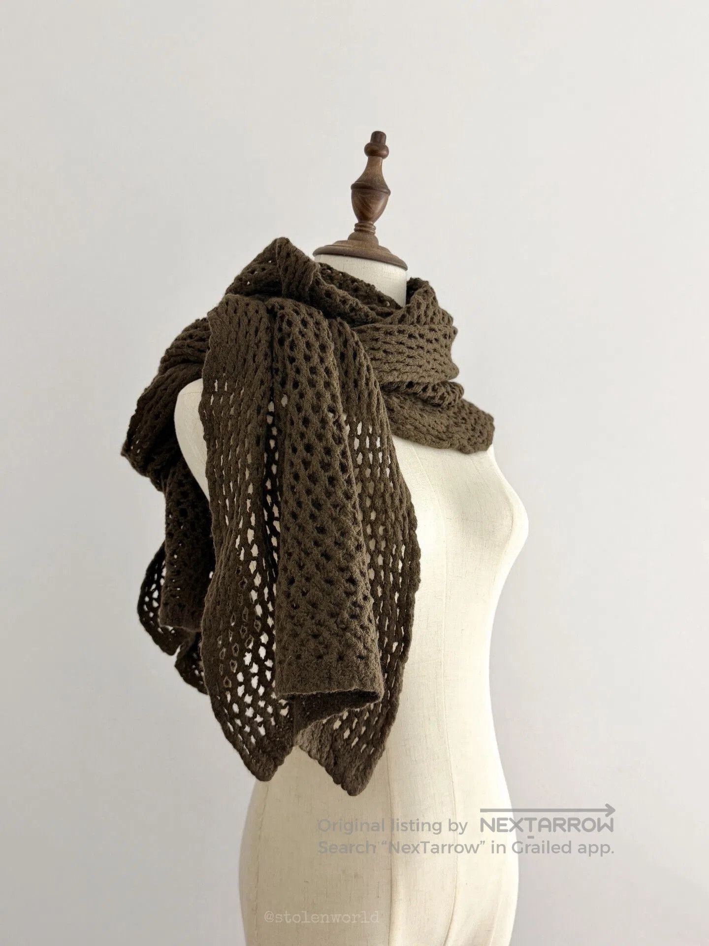 Y's wool crochet scarf by y's. Size ONE SIZE - 3 Thumbnail