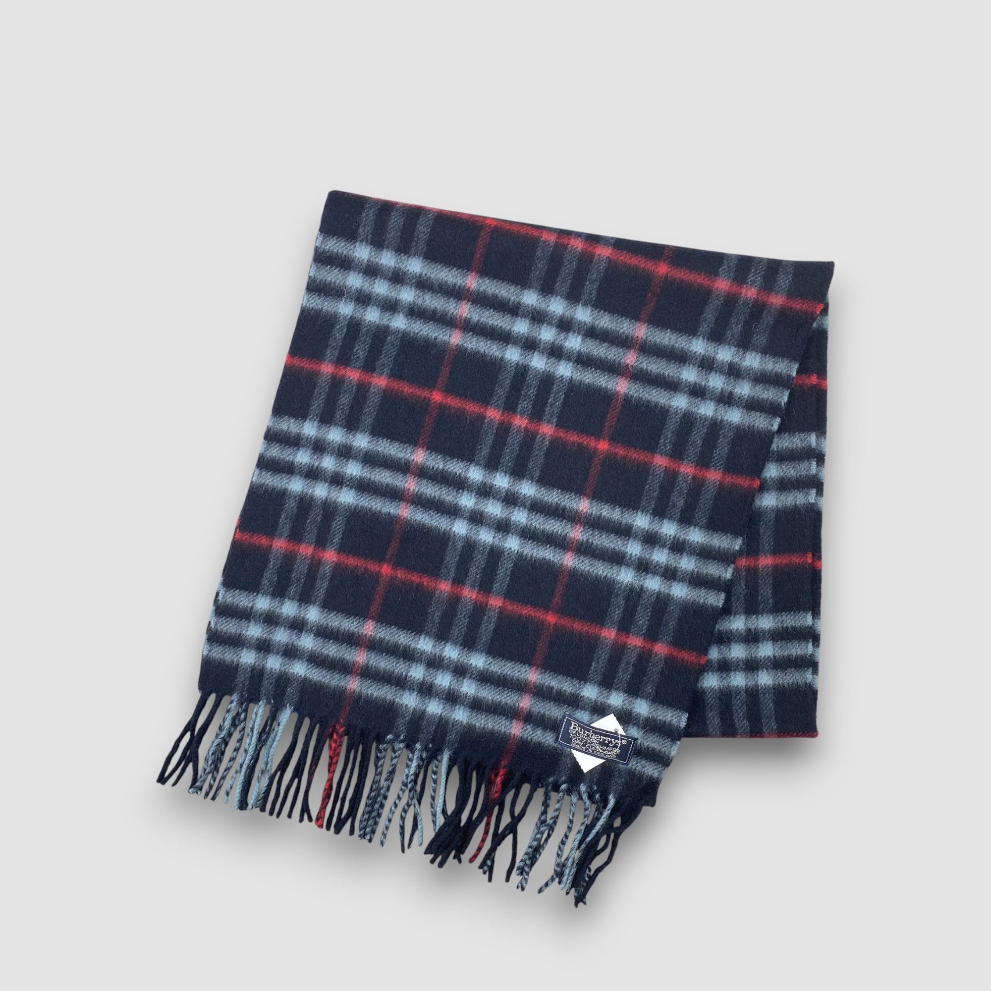 Burberry Vintage Burberry Scarf Muffler Cashmere Nova Check Scarves Size ONE SIZE - 3 Thumbnail
