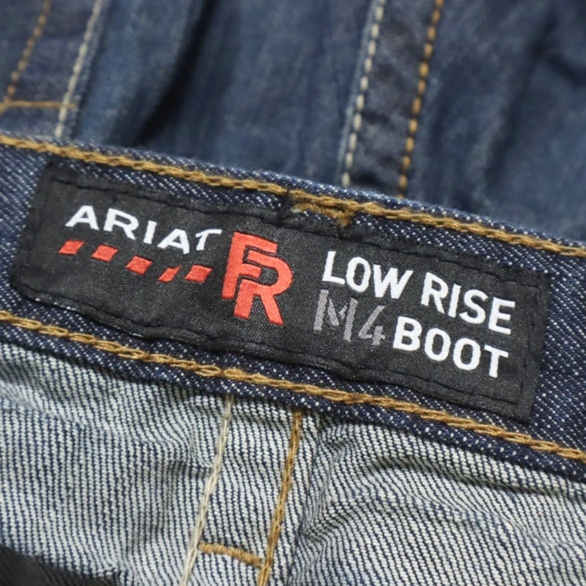 Ariat Ariat M4 FR Low Rise Boot Cotton Denim Jeans Pants Blue Men's 38 Shirts Jeans Pants Blue Mens Regular Fit 38 Denim 90s? Size US 38 / EU 54 - 4 Thumbnail