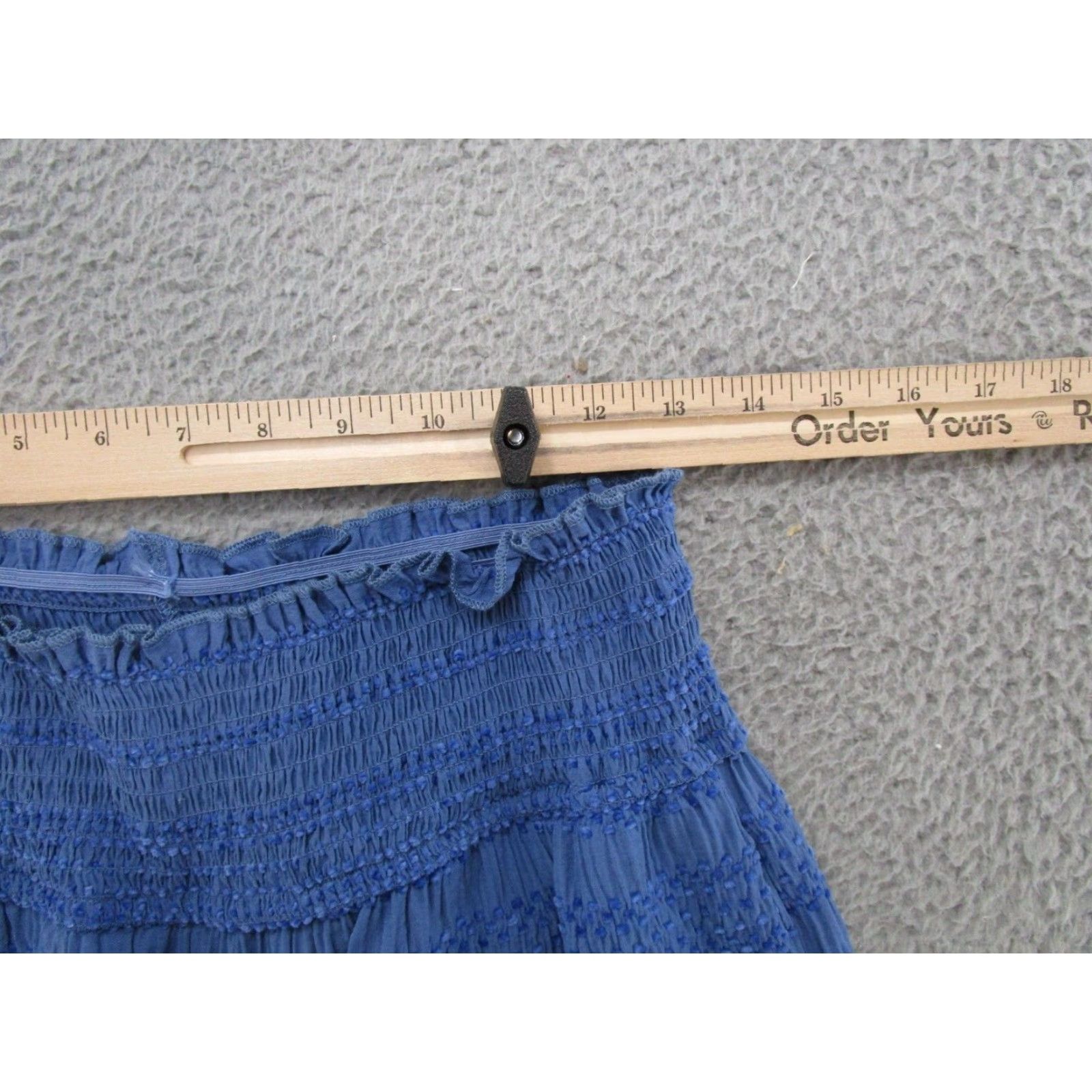 Vintage Ces Femme Women’s Wide-Leg High Rise Blue Pants M Beach Stretch Pattern Floral Casual Travel Size 32" / US 10 / IT 46 - 6 Thumbnail