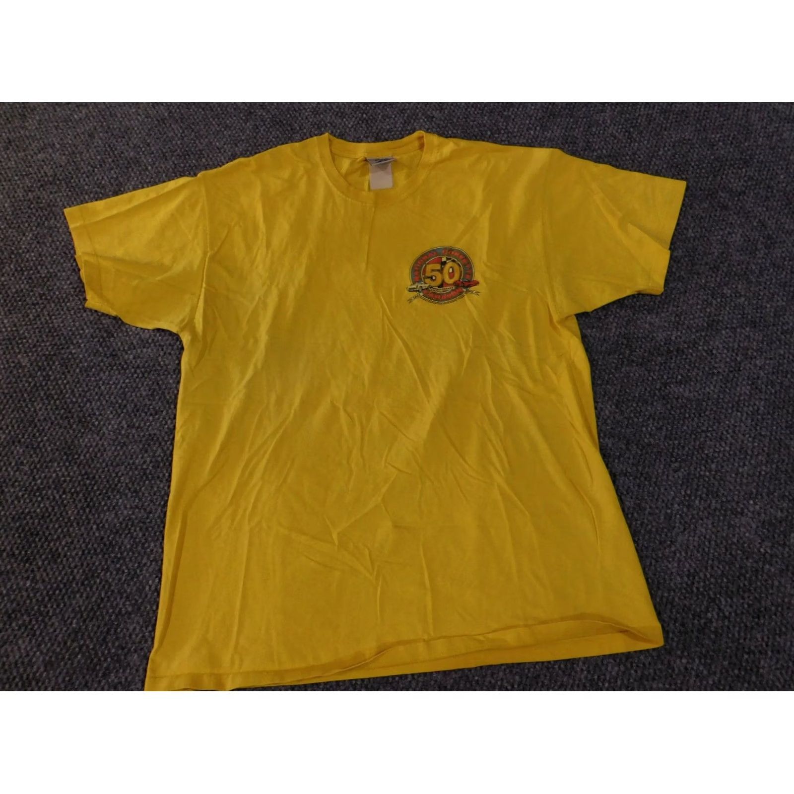 Jerzees VINTAGE Jerzees T-Shirt Mens XL Yellow 2003 Graphic Bowling Green Kentucky Beach American Shirt Size US XL / EU 56 / 4 - 4 Thumbnail