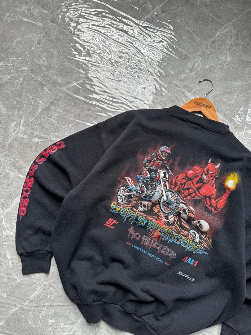 Vintage VINTAGE TULTEX DEVILS STAIRCASE MOTORCROSS Size US L / EU 52-54 / 3 - 3 Thumbnail
