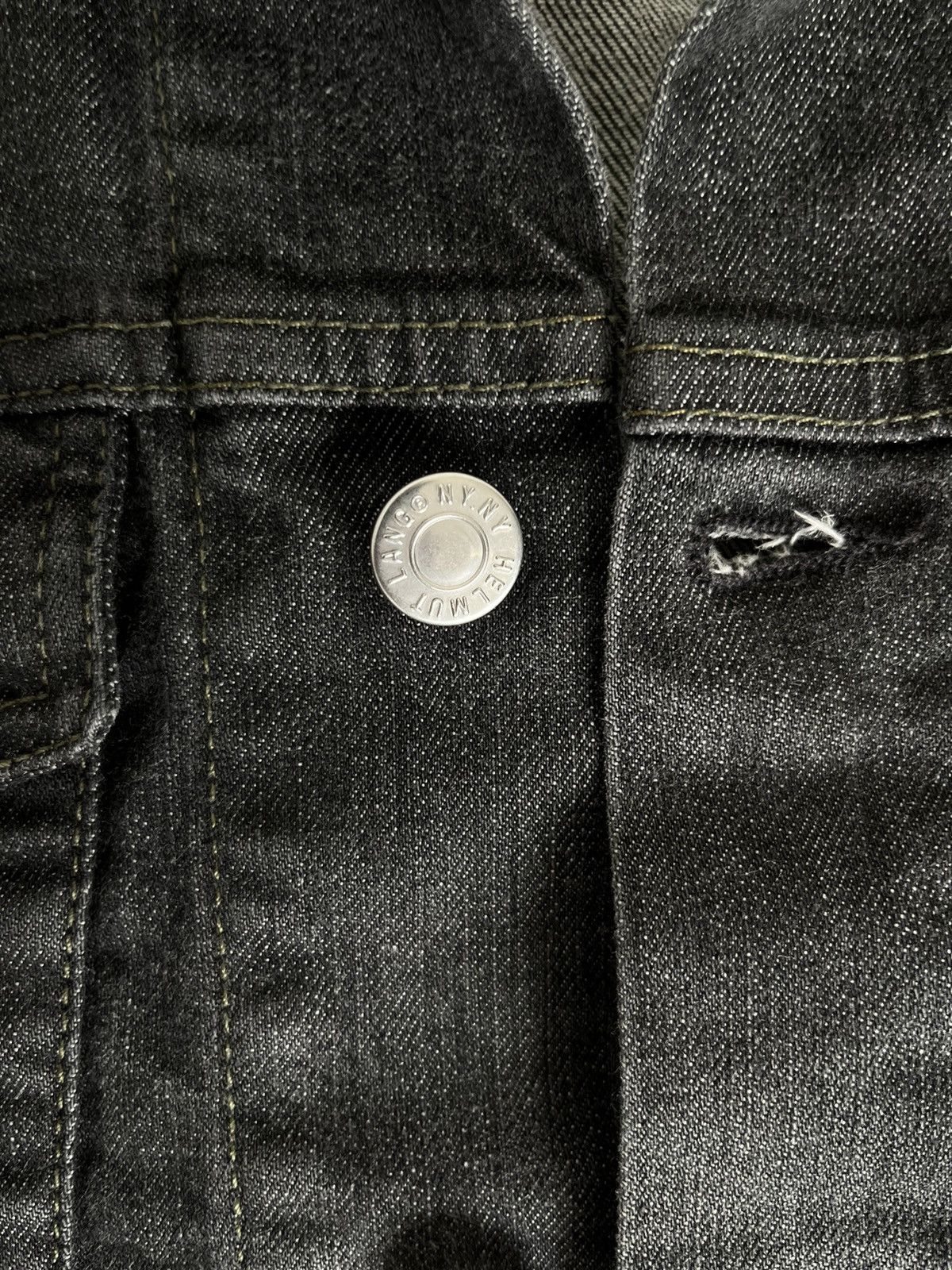 Helmut Lang SS04 "Dragonfly" elastic denim trucker Size US M / EU 48-50 / 2 - 5 Thumbnail
