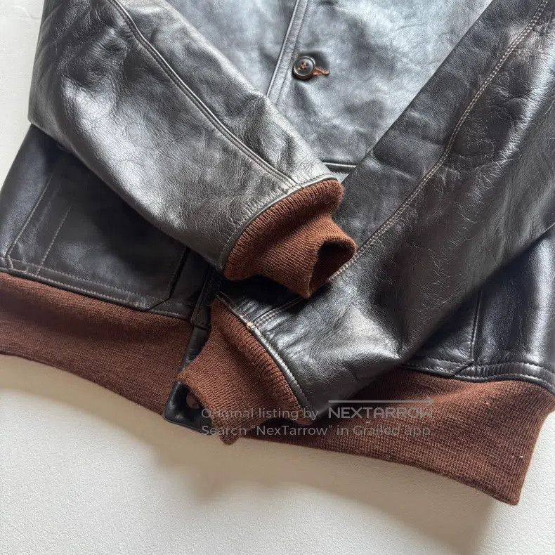 The Real McCoy's The Real McCoys A1 Flight Jacket A1 Leather Jacket Size US L / EU 52-54 / 3 - 7 Thumbnail
