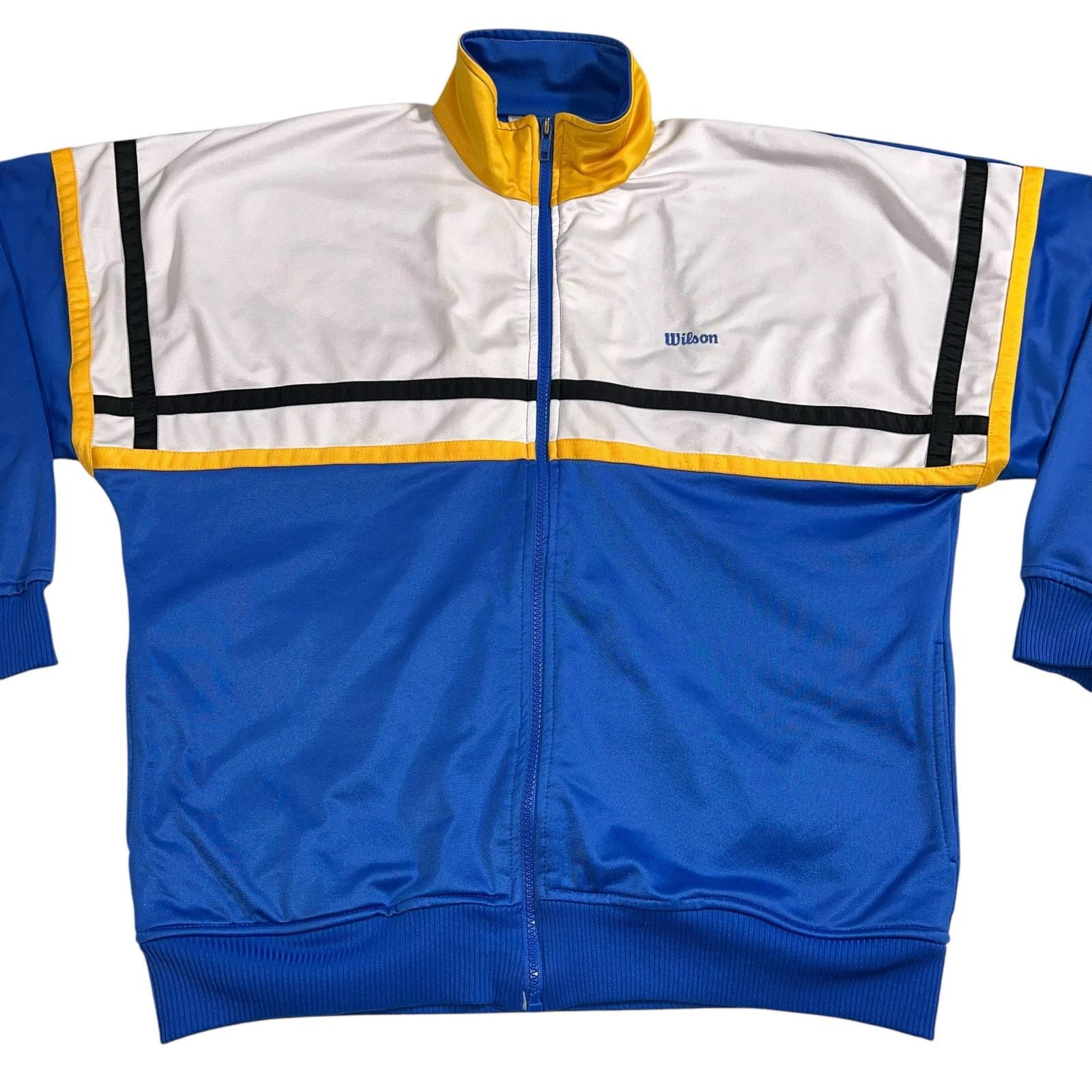 Wilson Vintage Wilson Athletic Shirt Jacket Full Zip Long Sleeve Size US L / EU 52-54 / 3 - 2 Thumbnail
