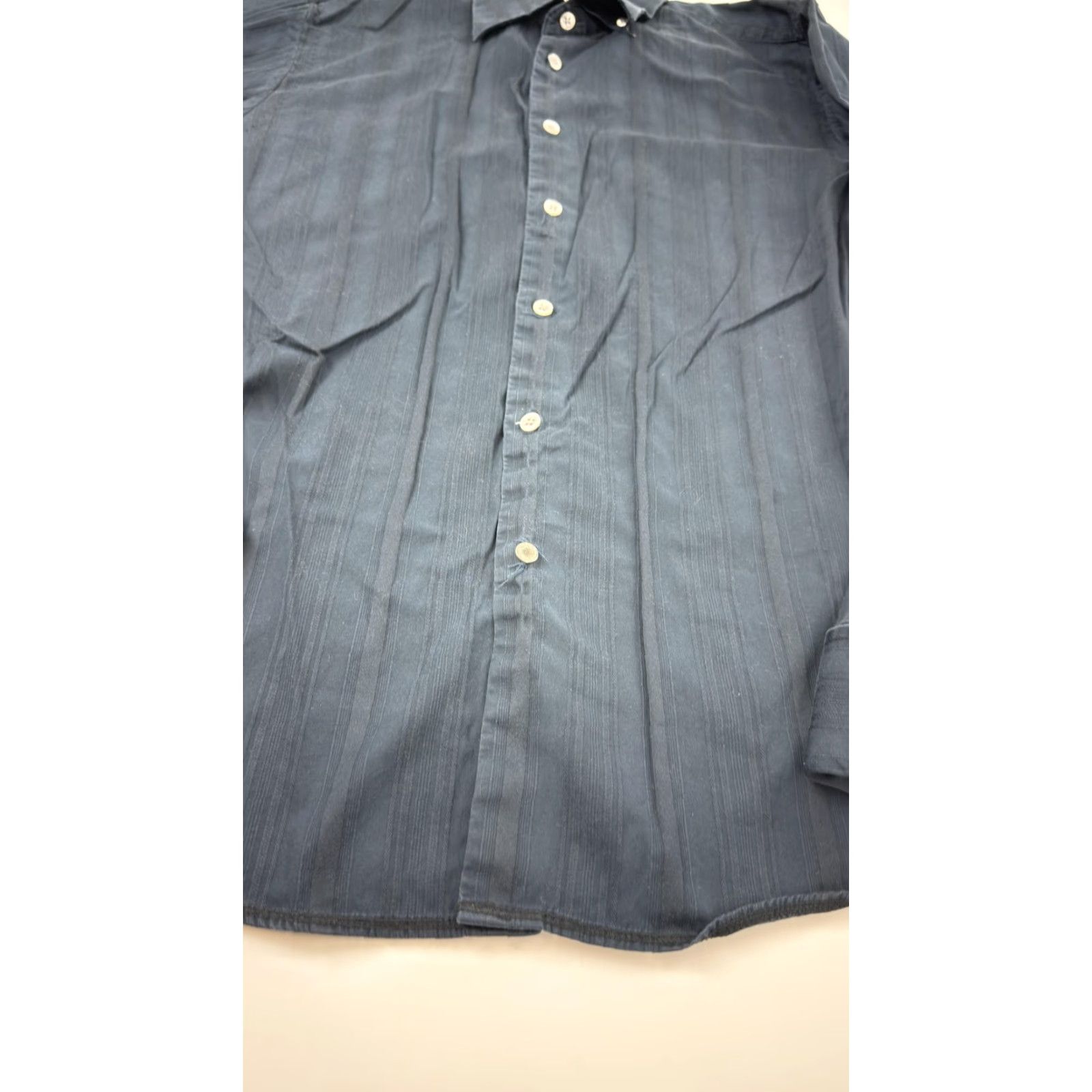 Tommy Bahama Tommy Bahama Indigo Palms Shirt Mens Large Blue Cotton Button-Up Long Sleeve Palm Tree Embroidered Casual Dress Size US L / EU 52-54 / 3 - 2 Thumbnail