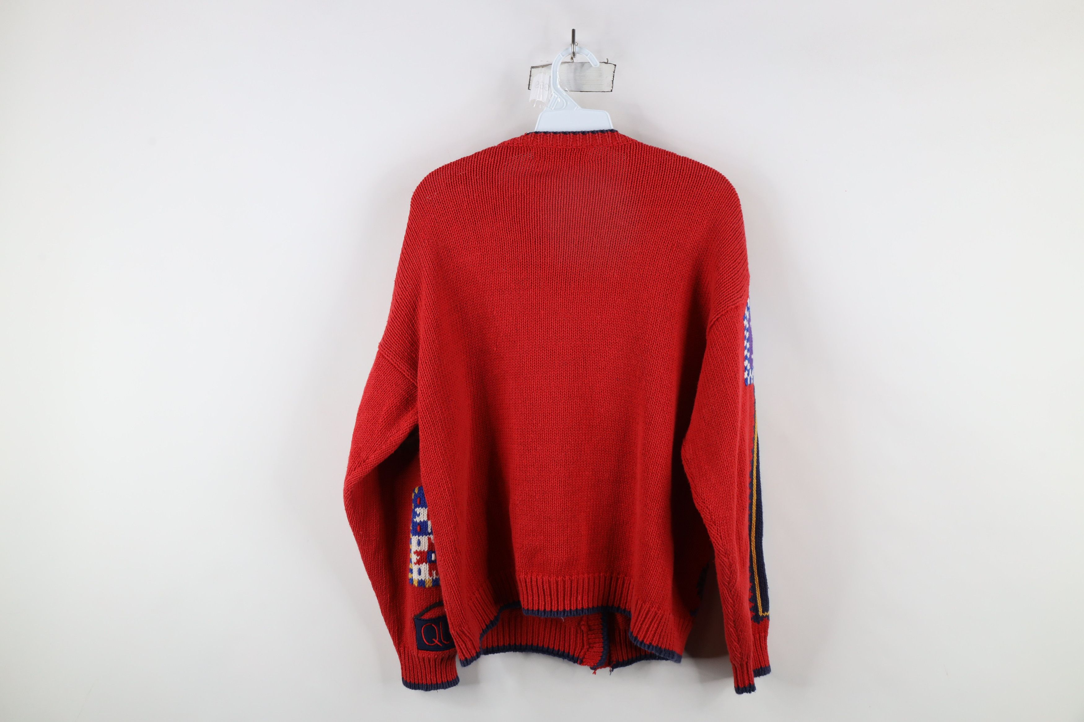 Vintage Vintage 90s Design Options Antiques Knit Cardigan Sweater Size L / US 10 / IT 46 - 13 Thumbnail