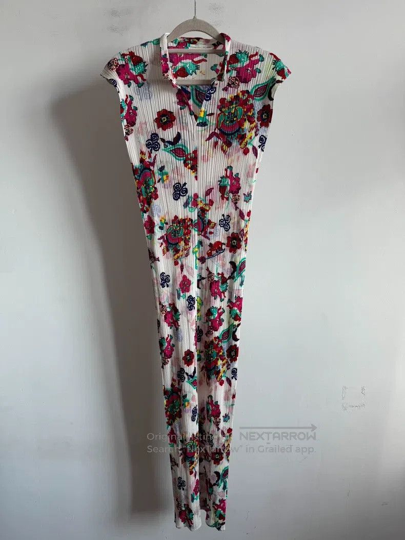 Issey Miyake Issey Miyake Pink Ruffled Dress Size L / US 10 / IT 46 - 3 Thumbnail