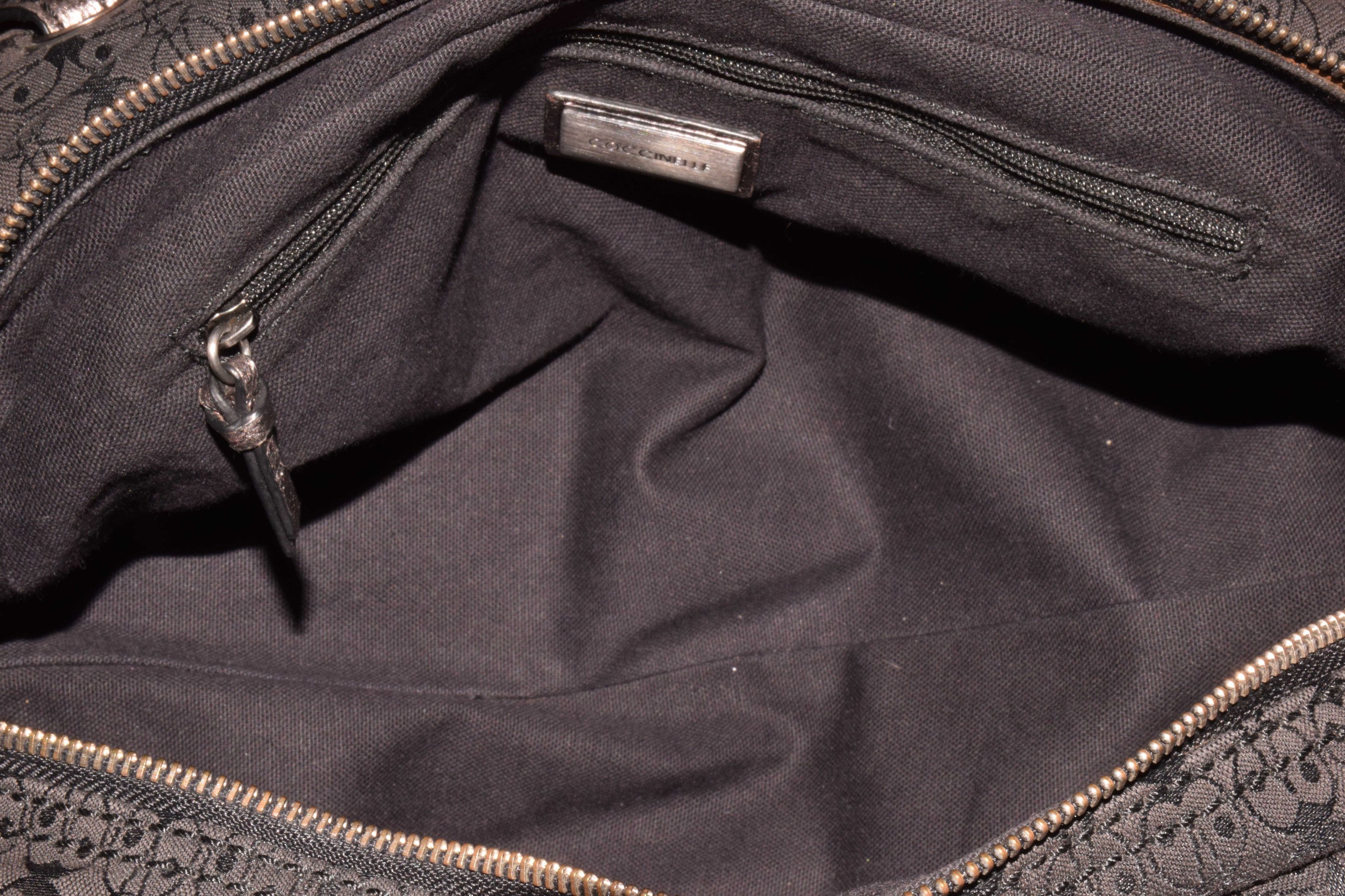 Other Coccinelle Bag Gray Fabric Branded Designer Handbag Zip Size ONE SIZE - 13 Thumbnail