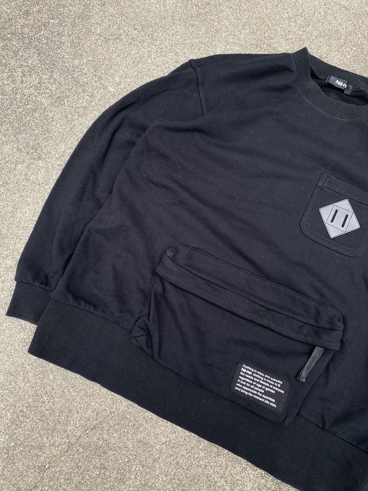 Issey Miyake × Ne-Net Ne-net- Kangaroo Pouch Crewneck Size US S / EU 44-46 / 1 - 7 Thumbnail