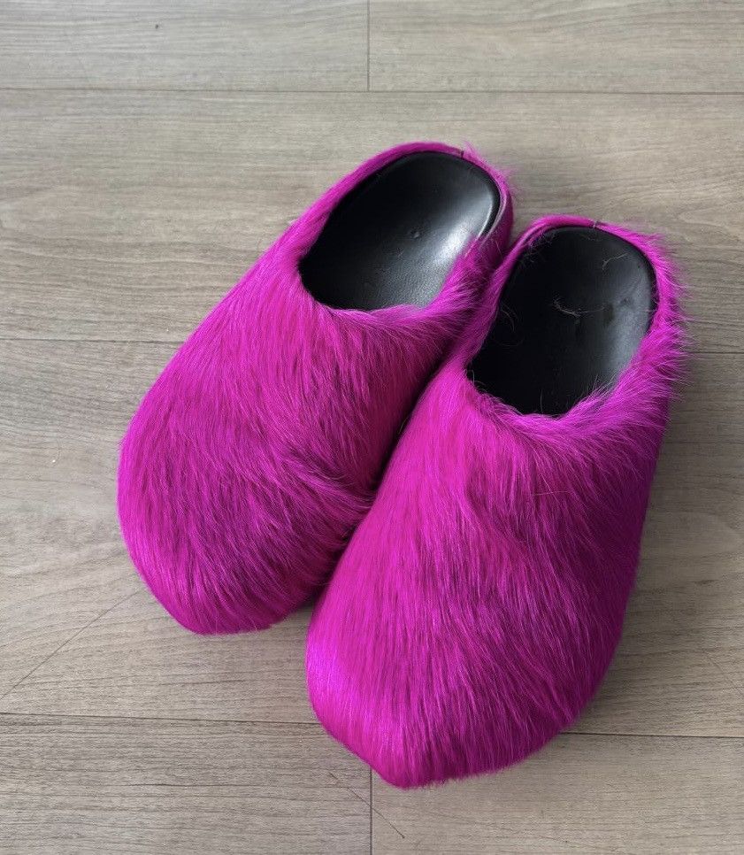 Marni Marni Fussbet Sabot calf-hair slippers Size US 8 / EU 41 - 2 Thumbnail