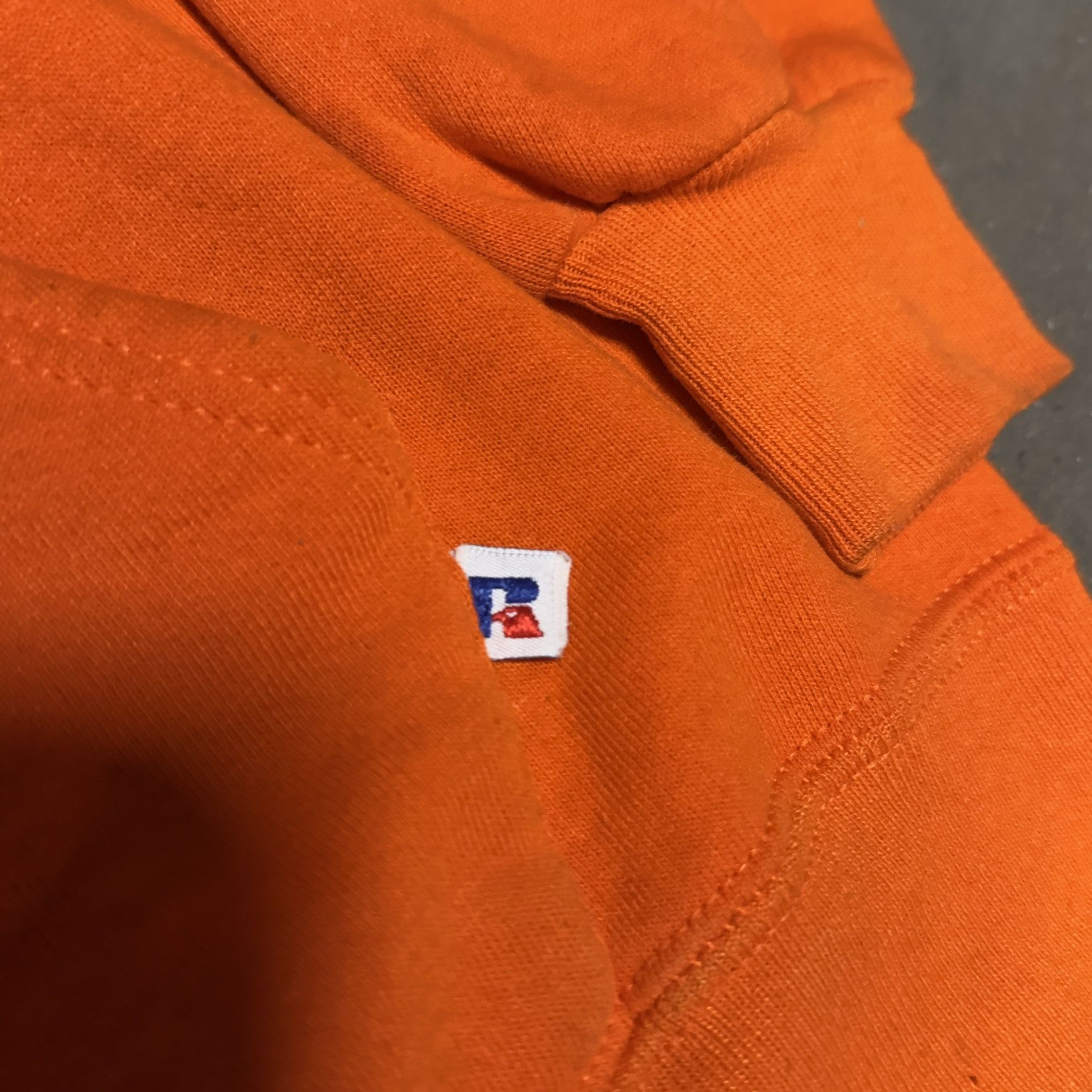 Russell Athletic Vintage 1990s Russell Athletic Hoodie Large Orange Size US L / EU 52-54 / 3 - 2 Thumbnail