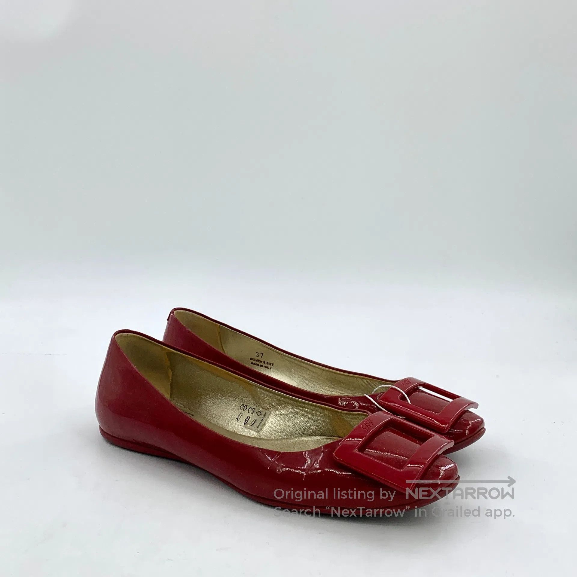 Roger Vivier Roger Vivier Dark Red Patent Leather Square Buckle Casual Size US 6.5 / IT 36.5 - 2 Thumbnail