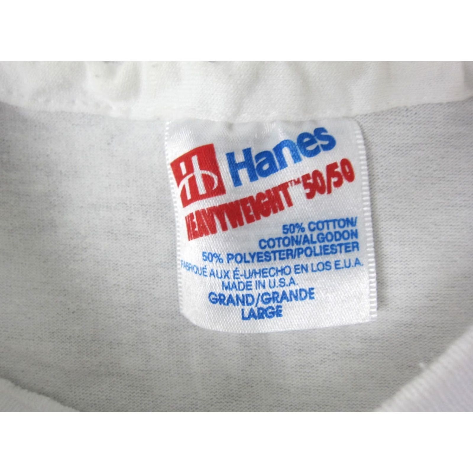 Hanes VINTAGE BIX 7 Shirt Mens Large L White 20 Years Running Marathon USA 90s Size US L / EU 52-54 / 3 - 5 Thumbnail
