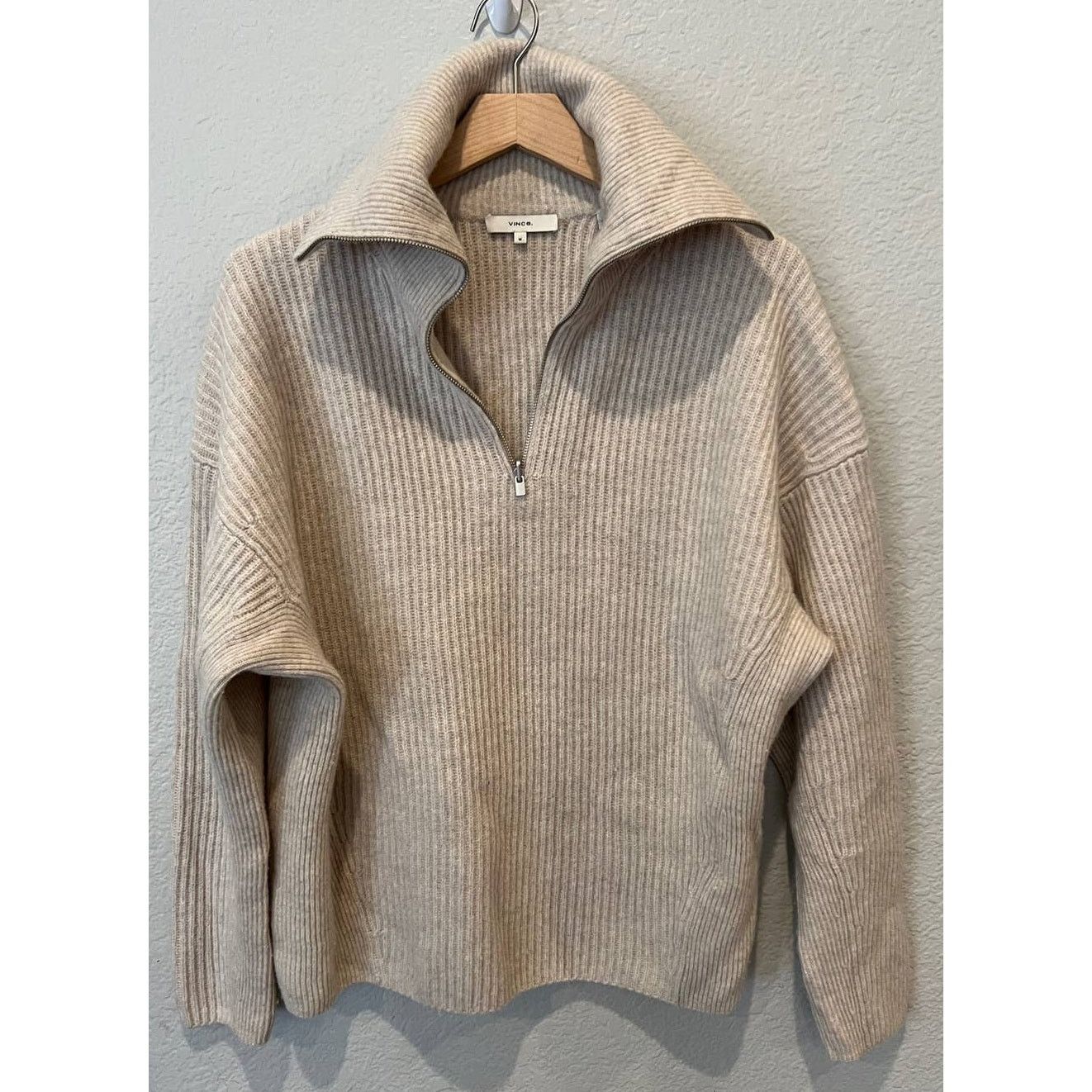 Vince Vince Ribbed Half Zip Sweater Size Medium Size M / US 6-8 / IT 42-44 - 11 Thumbnail
