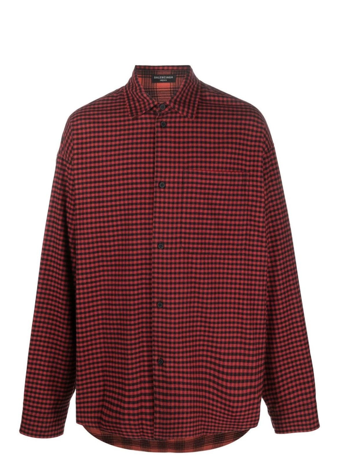 Balenciaga check pattern long sleeve shirt