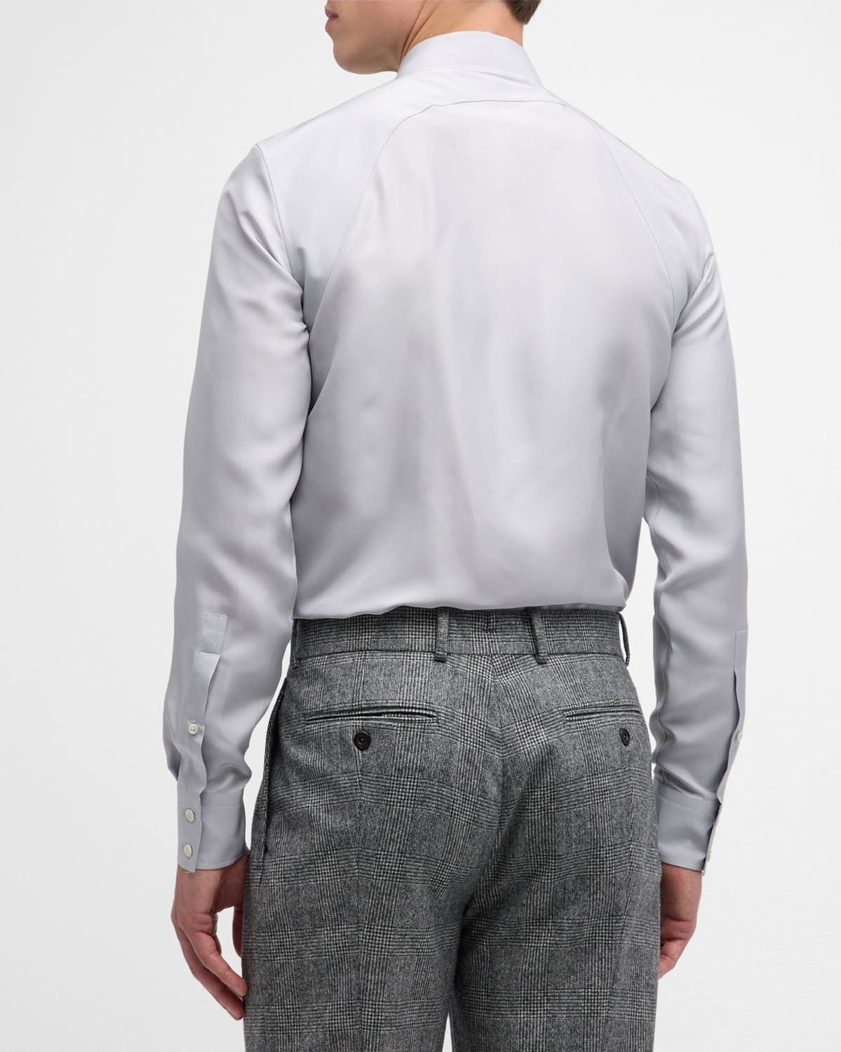 Alexander McQueen o1w1db10725 Printed Harness Shirt in Optical White Size US L / EU 52-54 / 3 - 3 Thumbnail