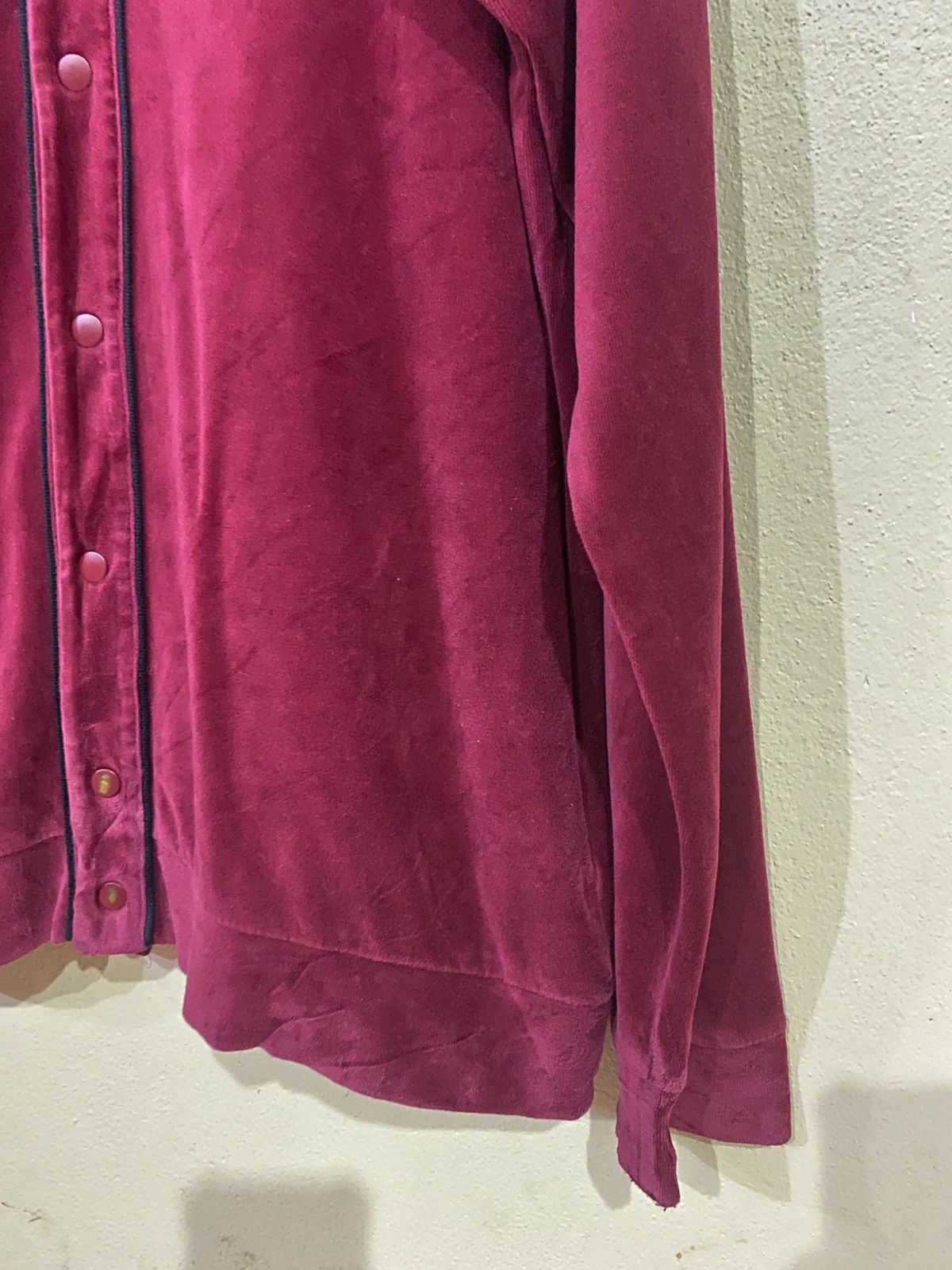 Lacoste Vintage Lacoste Velvet Cardigan Size US L / EU 52-54 / 3 - 6 Thumbnail