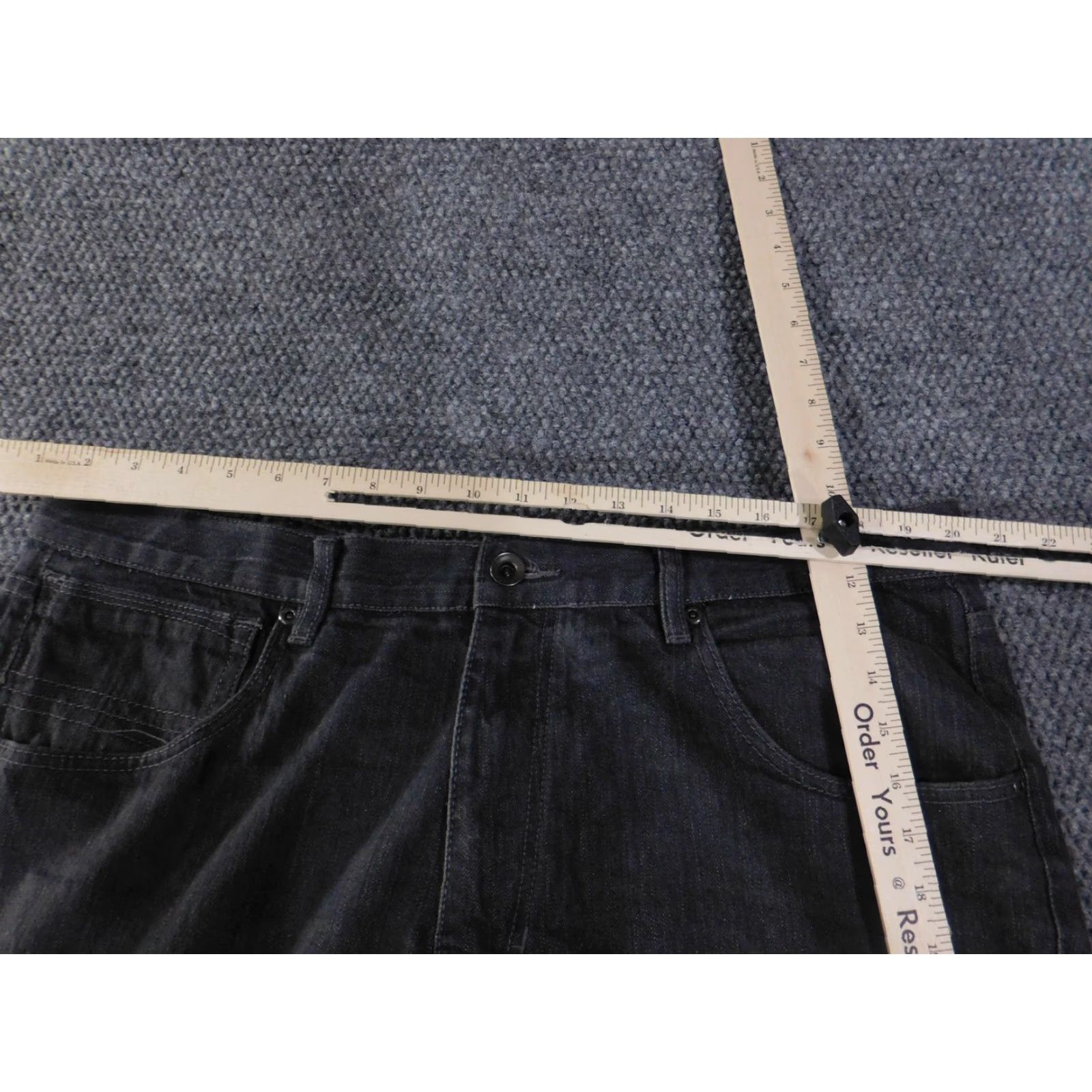 Sean John VINTAGE Sean John Jeans Mens 40x34 Black Gray Denim Hamilton Straight Leg 5 Pocket Wash Size US 40 / EU 56 - 5 Thumbnail