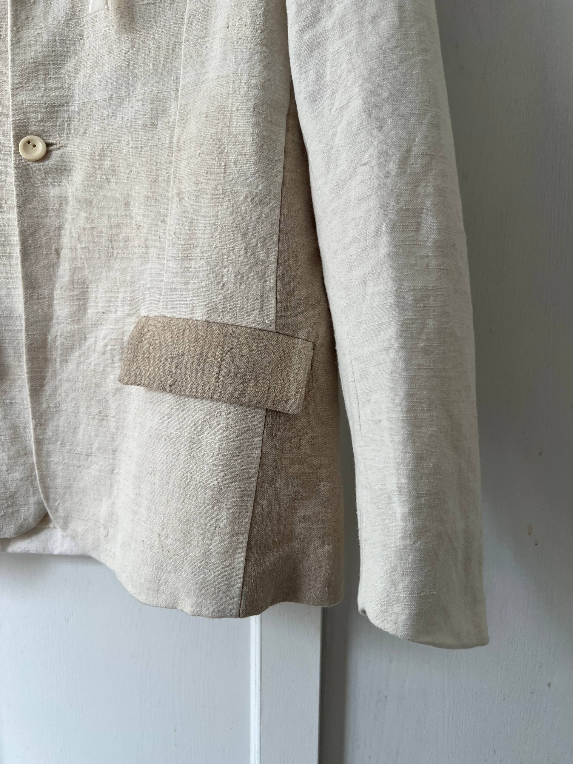 Archivio J.M. Ribot SS20 Archivio J.M. Ribot Antique Handwoven Linen Jacket Size US S / EU 44-46 / 1 - 6 Thumbnail