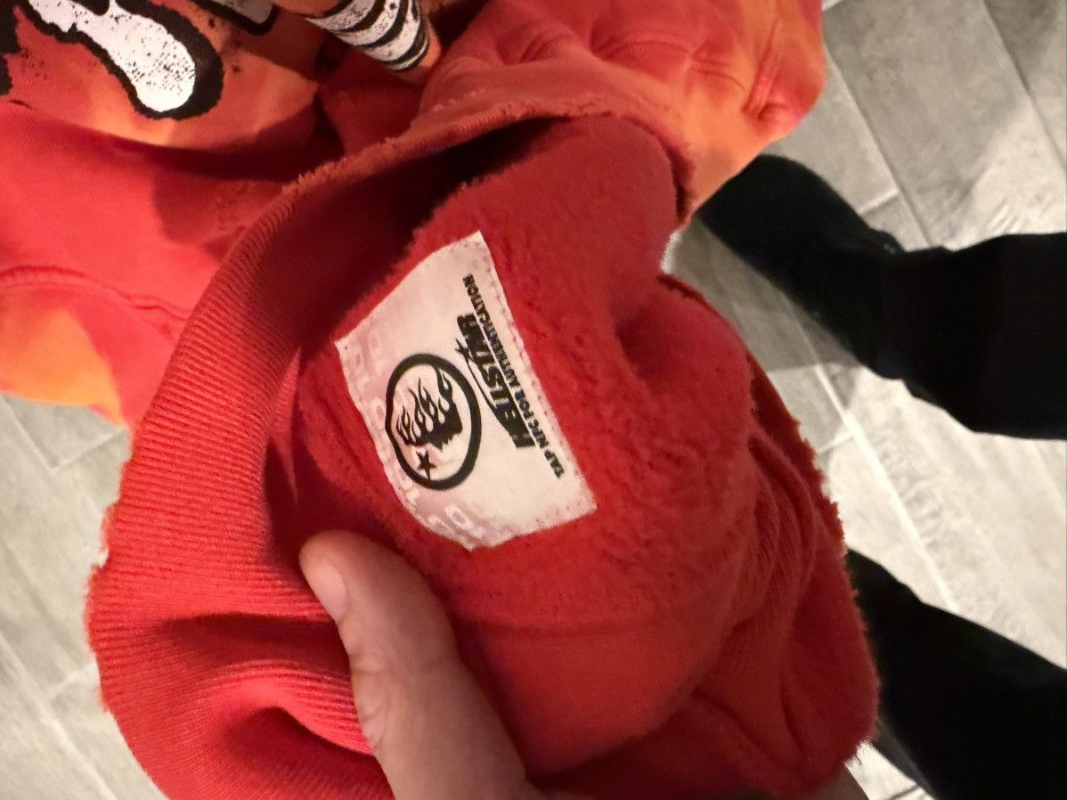 HELLSTAR Hellstar Records Ripped Lava Hoodie size Large Worn Once Size US L / EU 52-54 / 3 - 7 Thumbnail