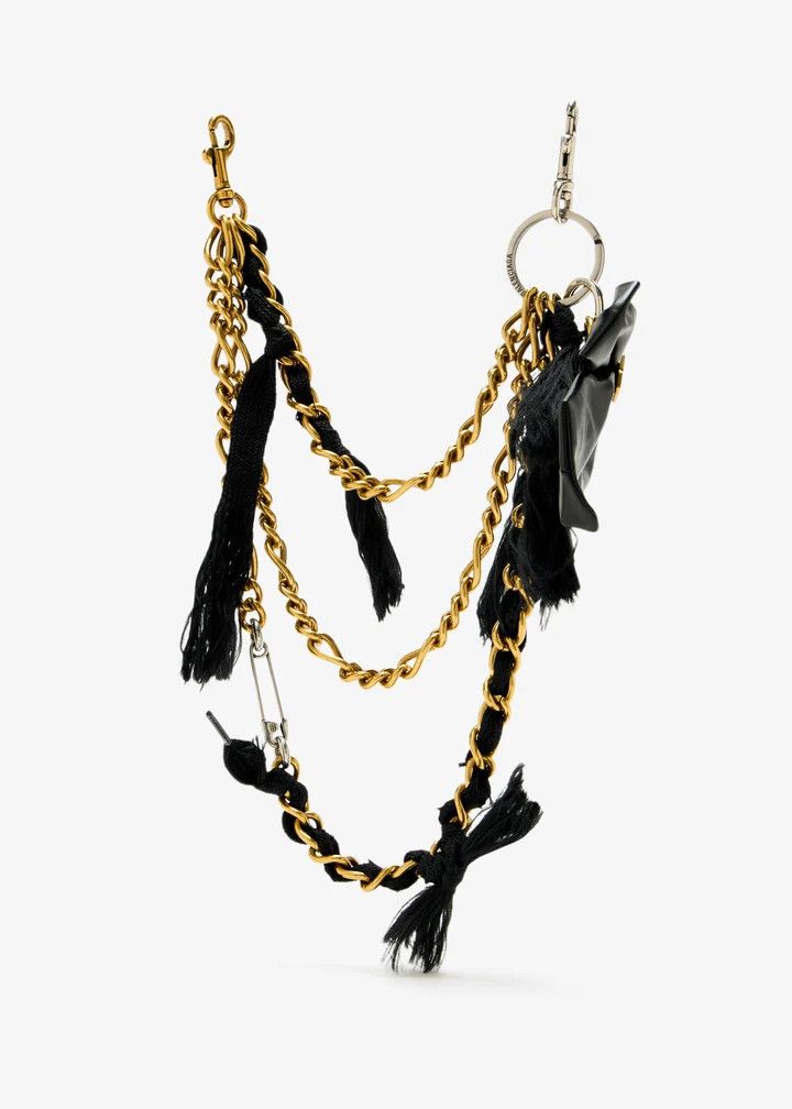 Balenciaga o1tr1nto0126 Size: OS / Bow Chain Charm in Multicolor Size ONE SIZE - 3 Thumbnail