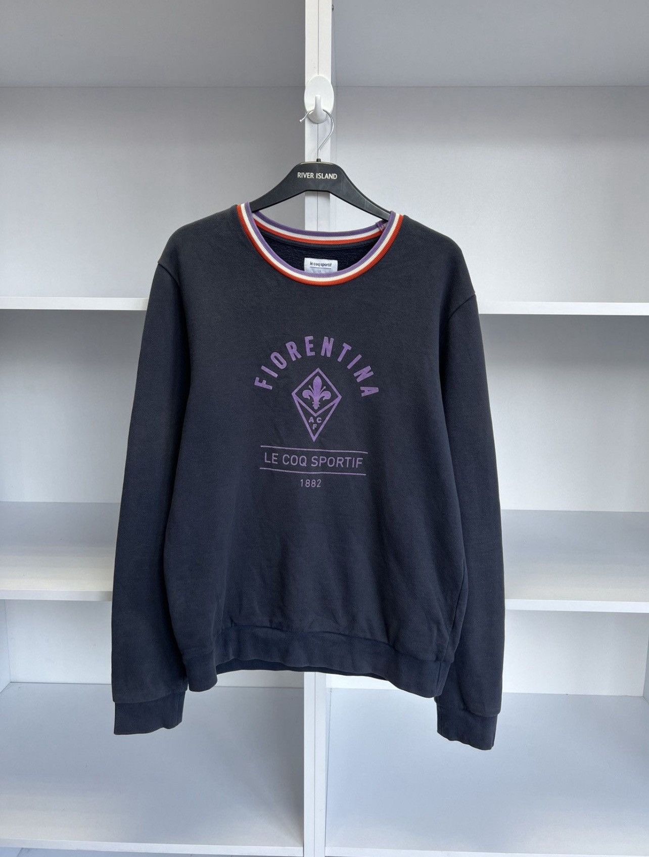Le Coq Sportif Vintage Le Coq Sportif Fiorentina Football Sweatshirt Size US L / EU 52-54 / 3 - 1 Thumbnail
