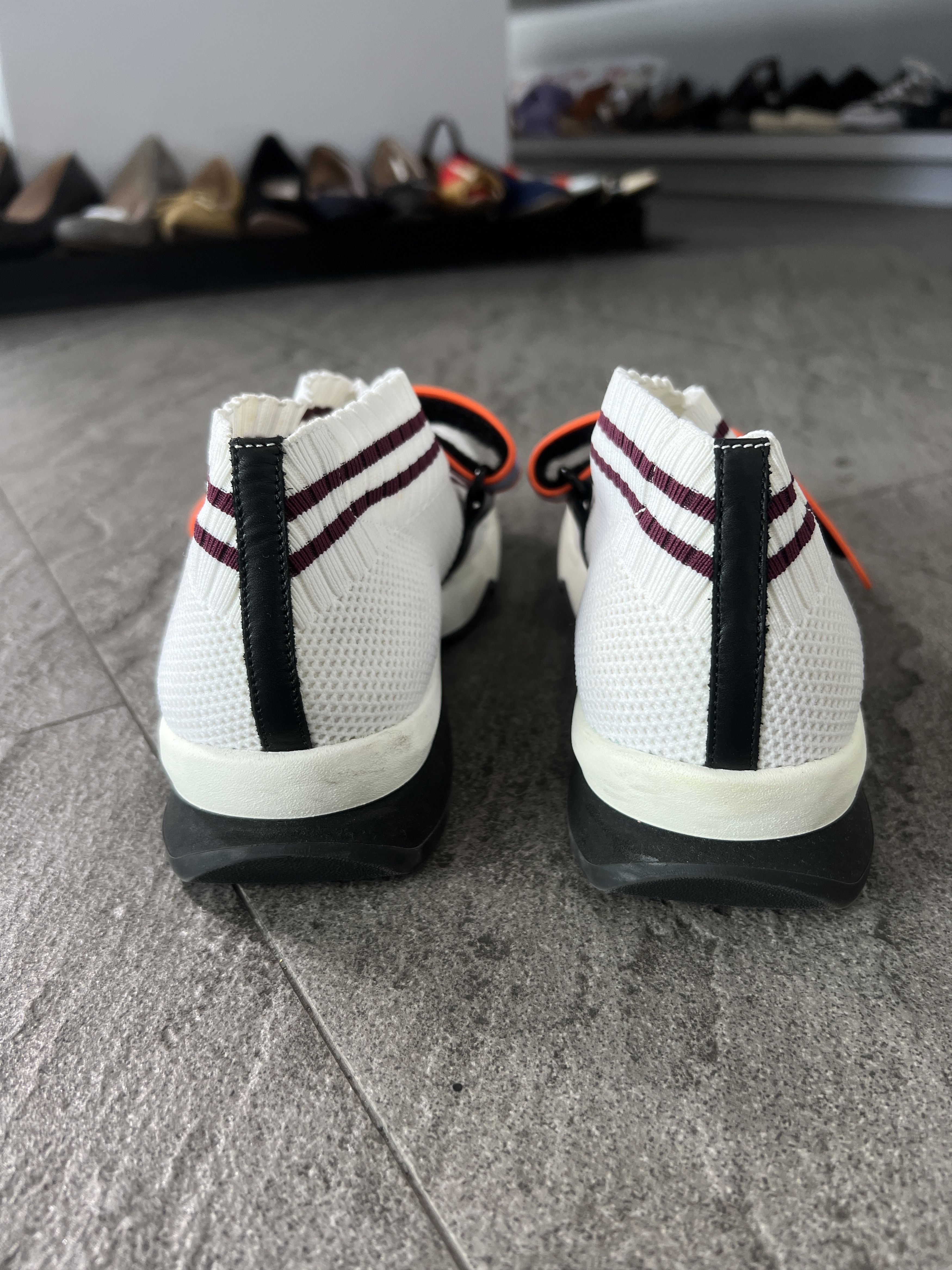 Fendi FENDI LOVE Strap Sock Sneakers White EU38 Size US 8 / IT 38 - 5 Thumbnail