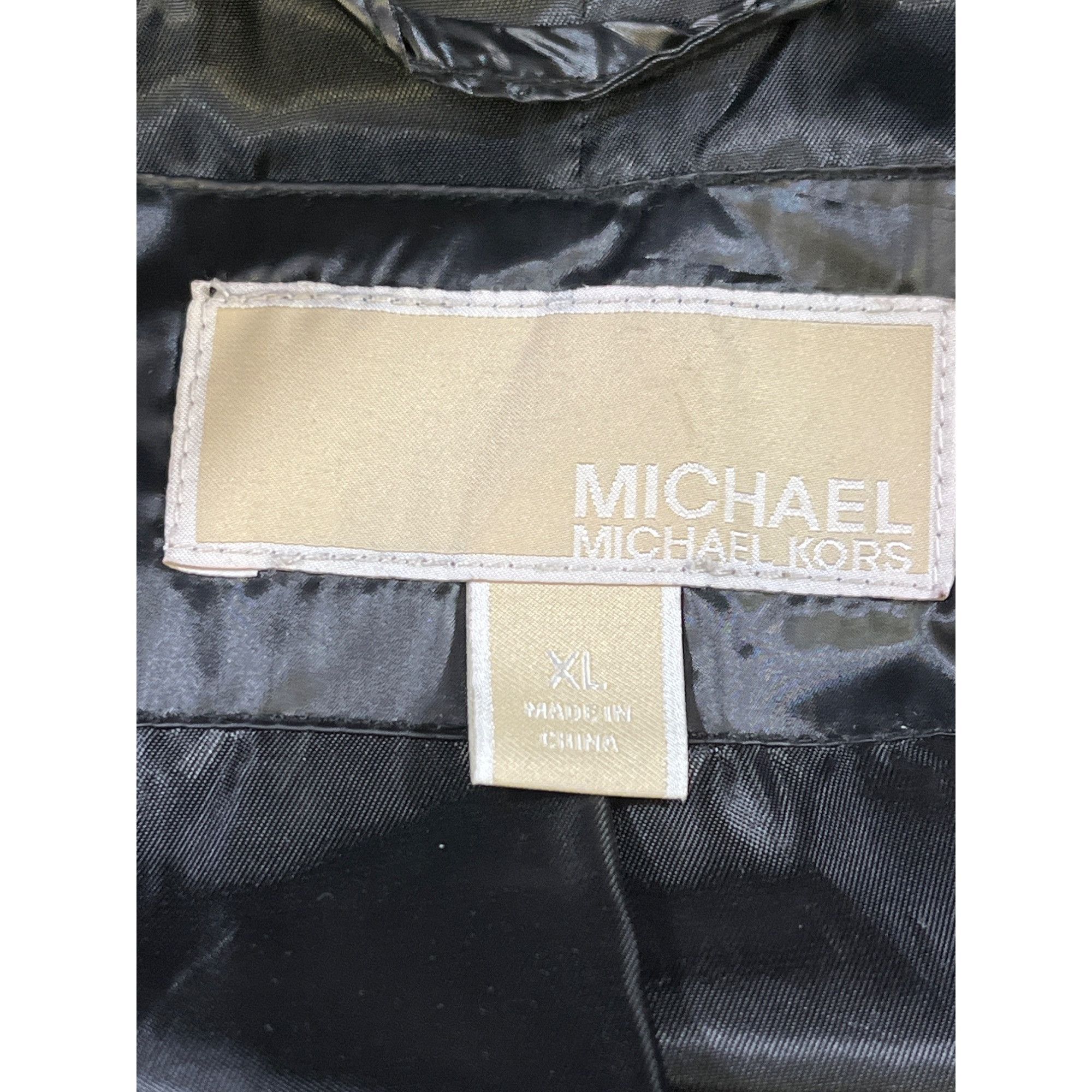 Michael Kors Michael Michael Kors Womens Black Puffer Coat Size XL SKU 66 Size XL / US 12-14 / IT 48-50 - 6 Thumbnail