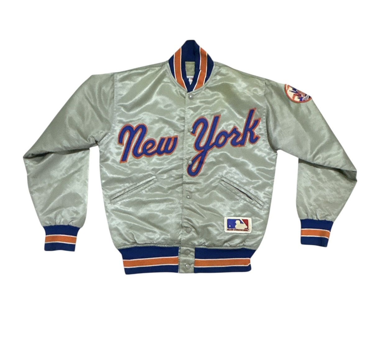 NFL Vintage 90’s MLB New York Mets Bomber varsity Jacket Design Size US S / EU 44-46 / 1 - 1 Thumbnail