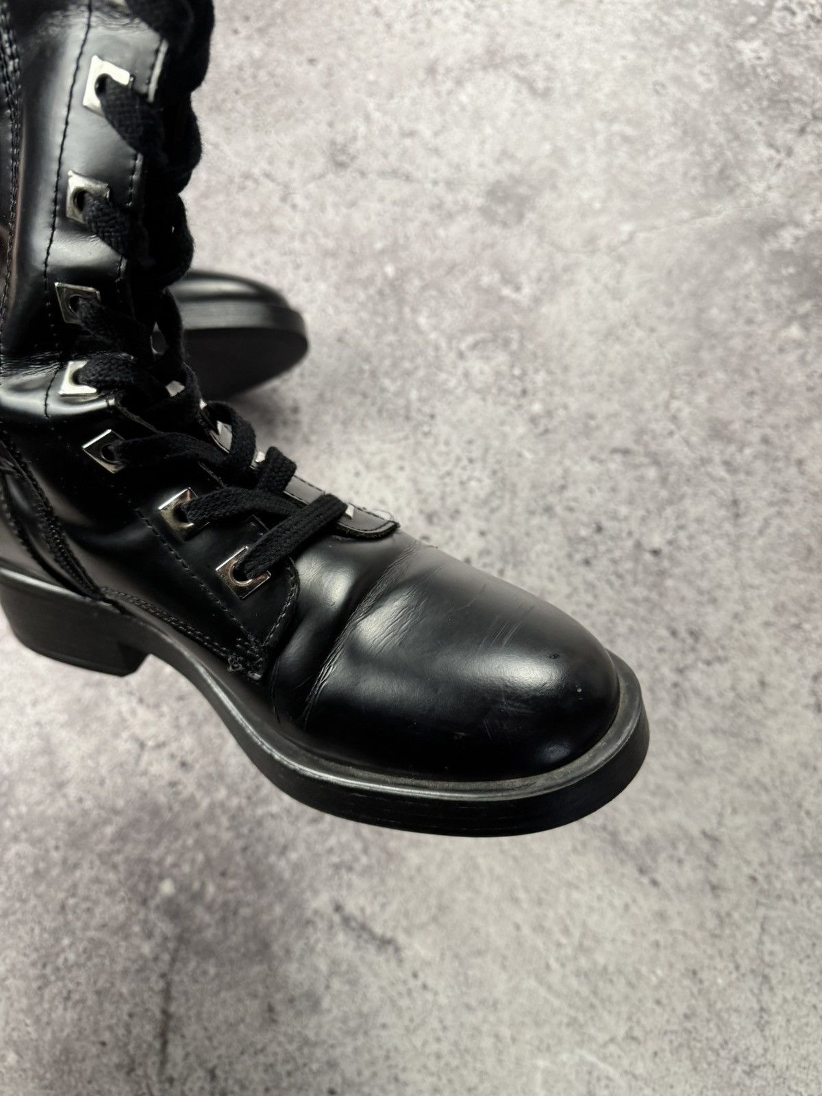 Japanese Brand Vintage AS 98 Zip Ankle Owens Style Leather Distressed Boots Size US 7 / IT 37 - 17 Thumbnail