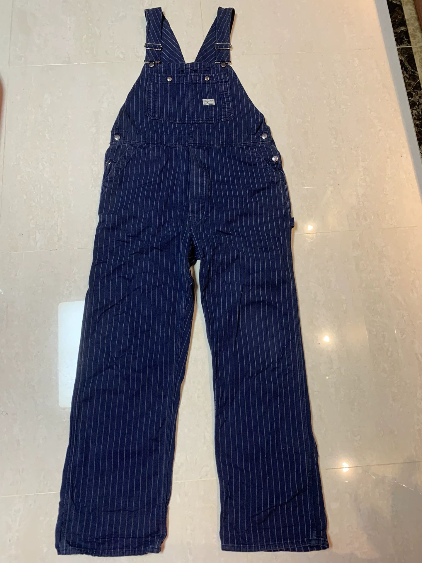 Tenderloin TENDERLOIN Striped Overalls with Herringbone Fabric Size US 30 / EU 46 - 1 Thumbnail
