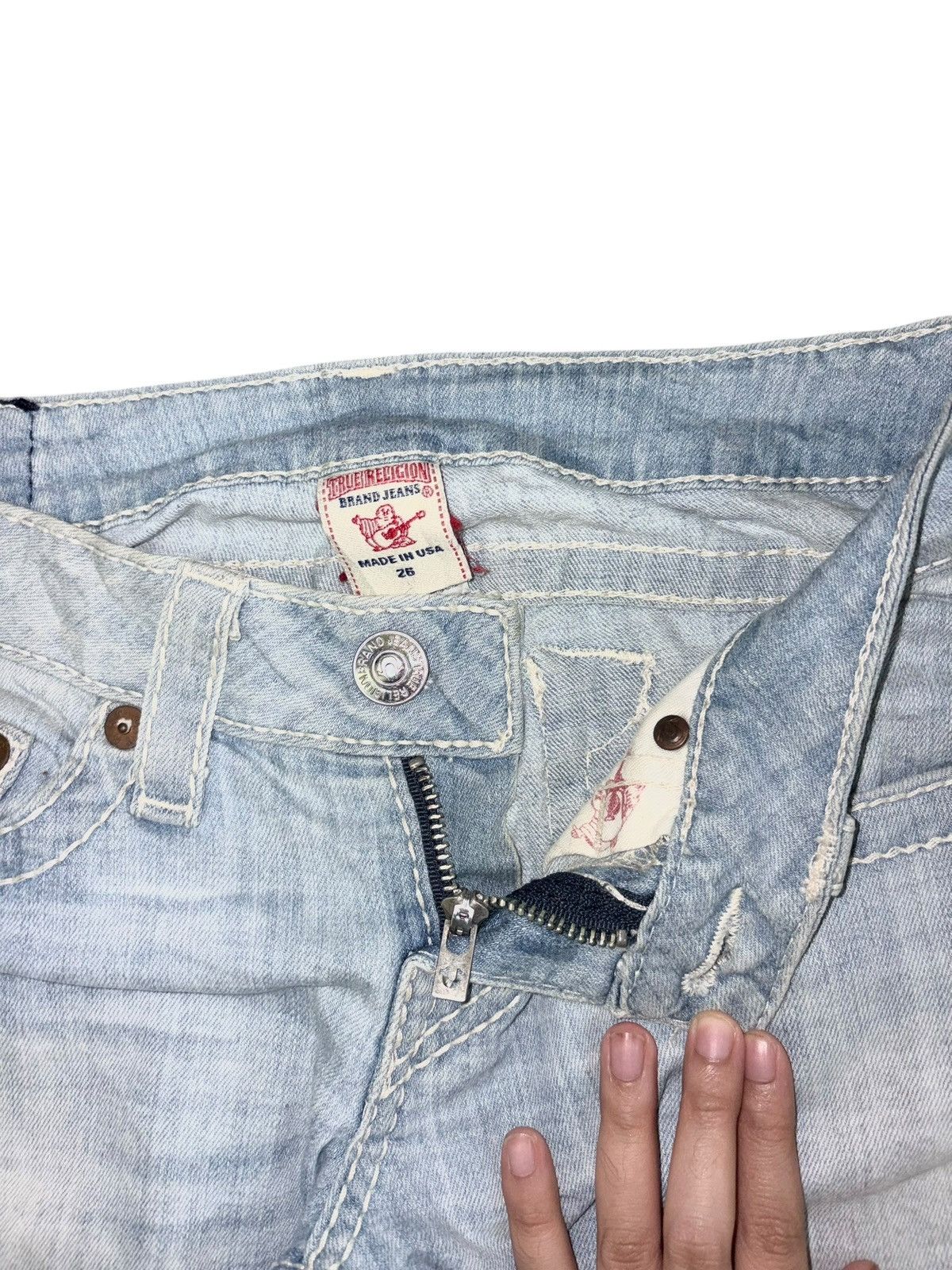 True Religion Vintage True Religion Mud Wash Low Rise Flare Jeans Size 27" / US 4 / IT 40 - 5 Thumbnail