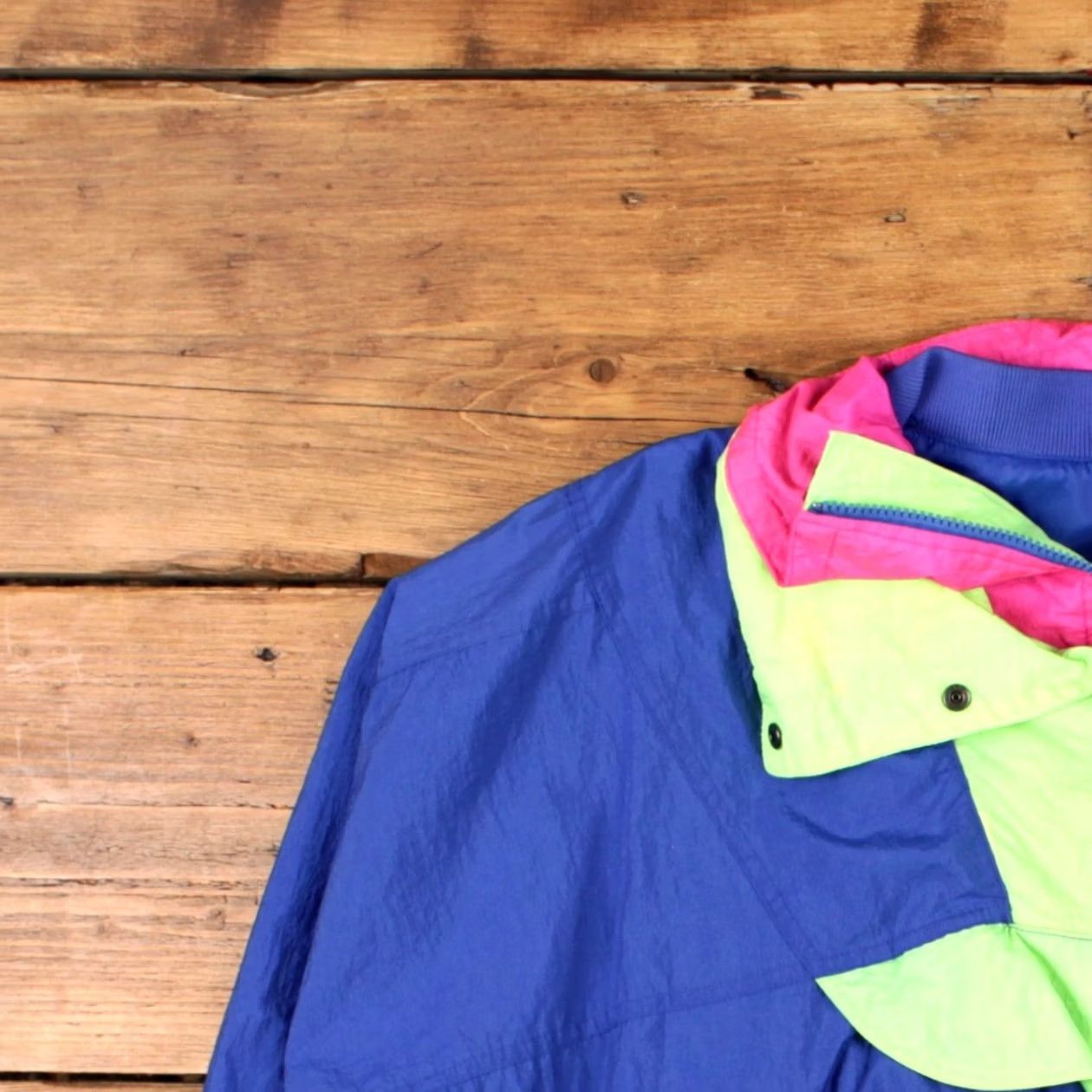 Vintage VINTAGE Progear Windbreaker Jacket Womens M Blue Nylon 1/4 Zip 80s Neon Pullover Size M / US 6-8 / IT 42-44 - 5 Thumbnail